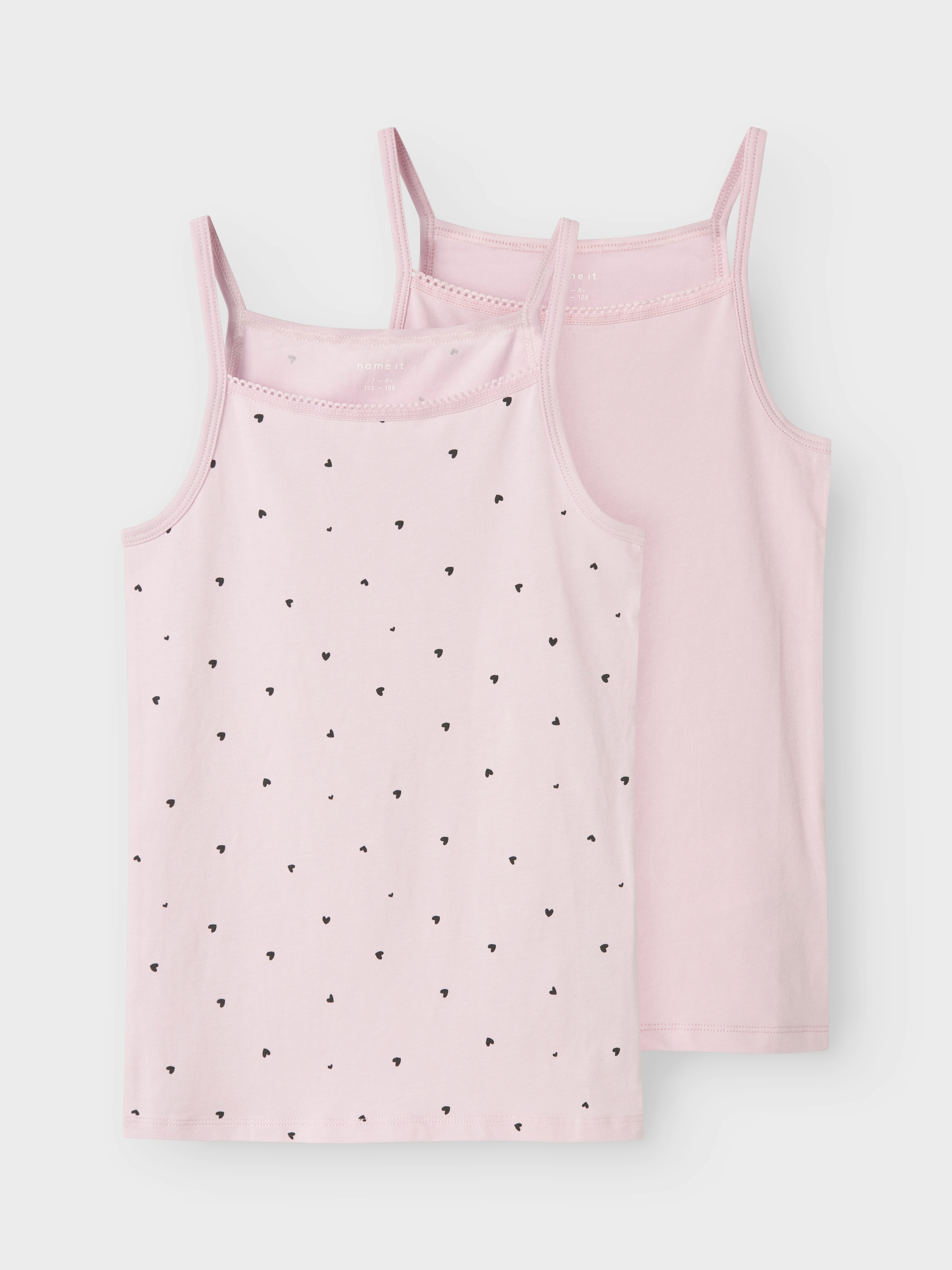 Name It Unterhemd "NKFSTRAP TOP 2P WINSOME HEARTS NOOS" Packung, 2 Stk.