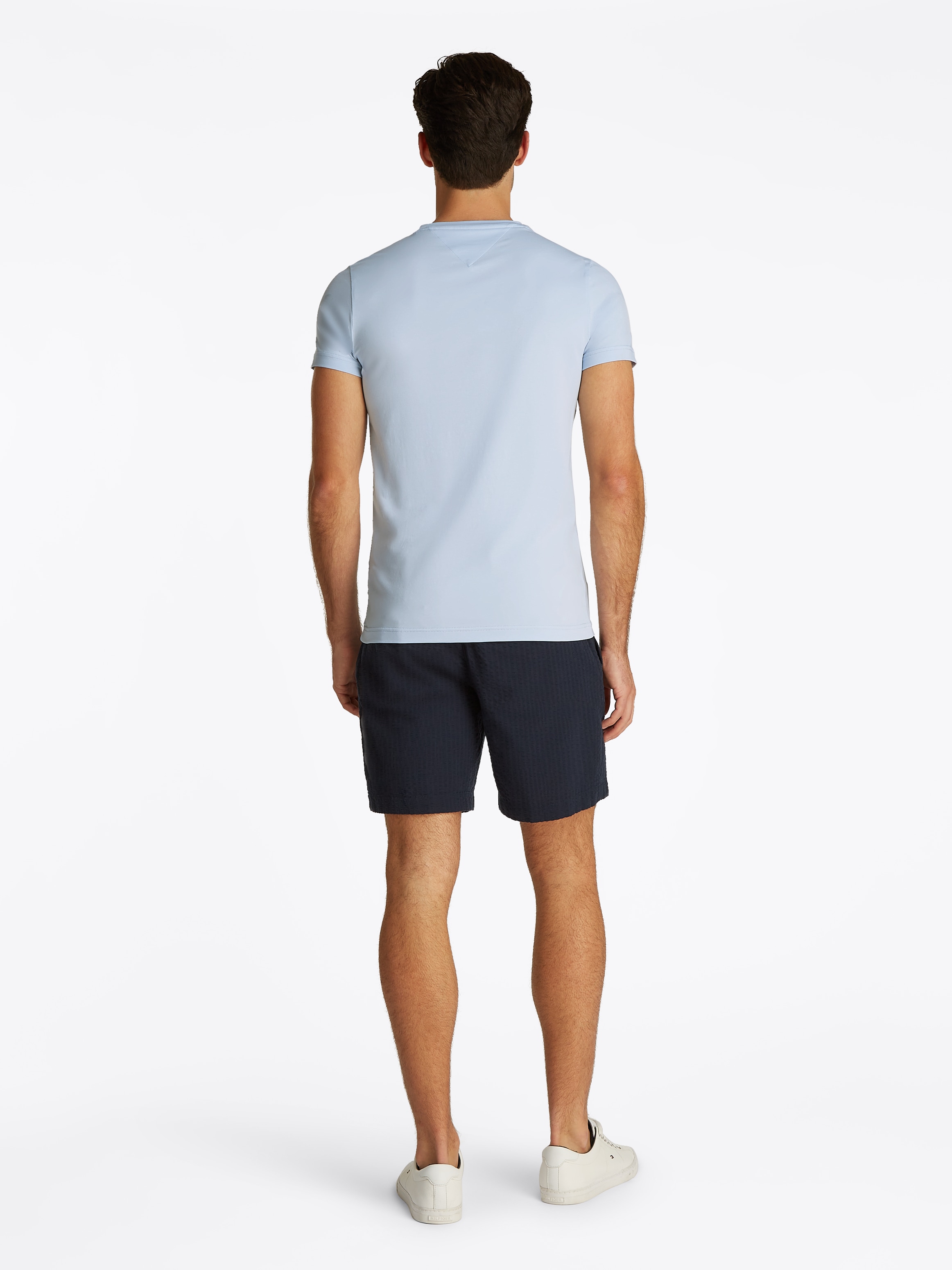 Tommy Hilfiger T-Shirt »STRETCH SLIM FIT TEE«, mit Rundhalsausschnitt