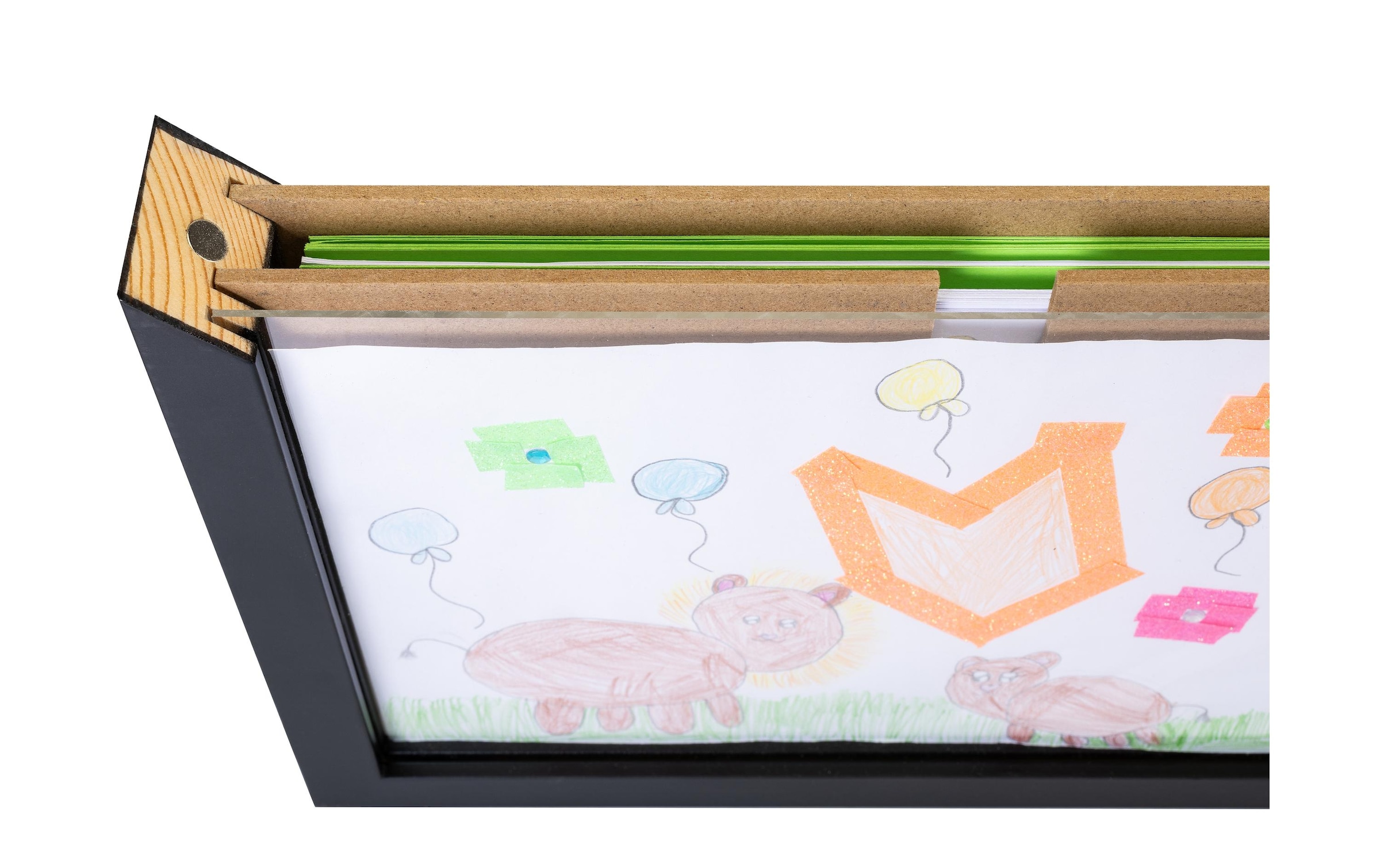 Cocon Bilderrahmen »für Kinderzeichnungen 35 x 26 x 5 cm«