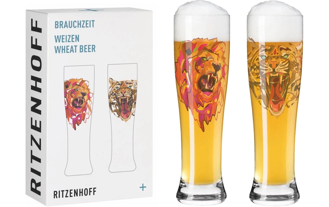 Bierglas »Brauchzeit No 21/22. 646 ml, 2 Stück, Transparent«