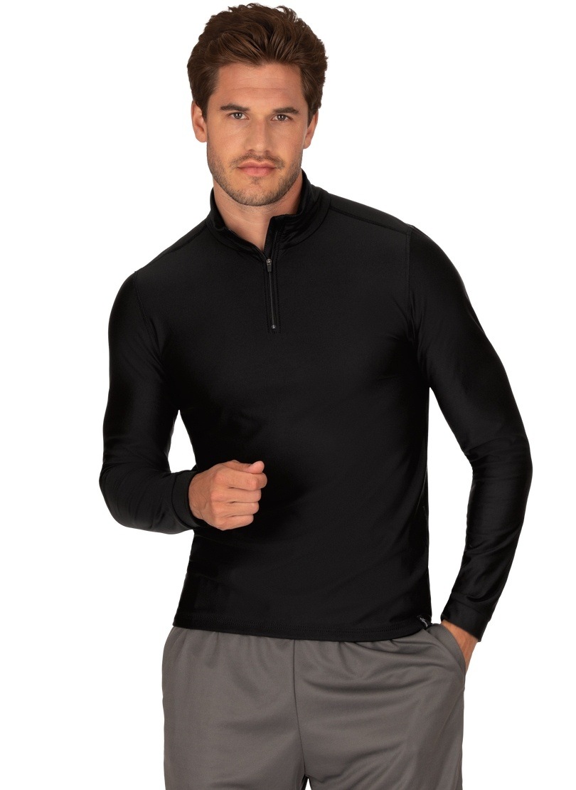 Trigema Sweatshirt »TRIGEMA Langärmeliges Sportshirt mit Reissverschluss«