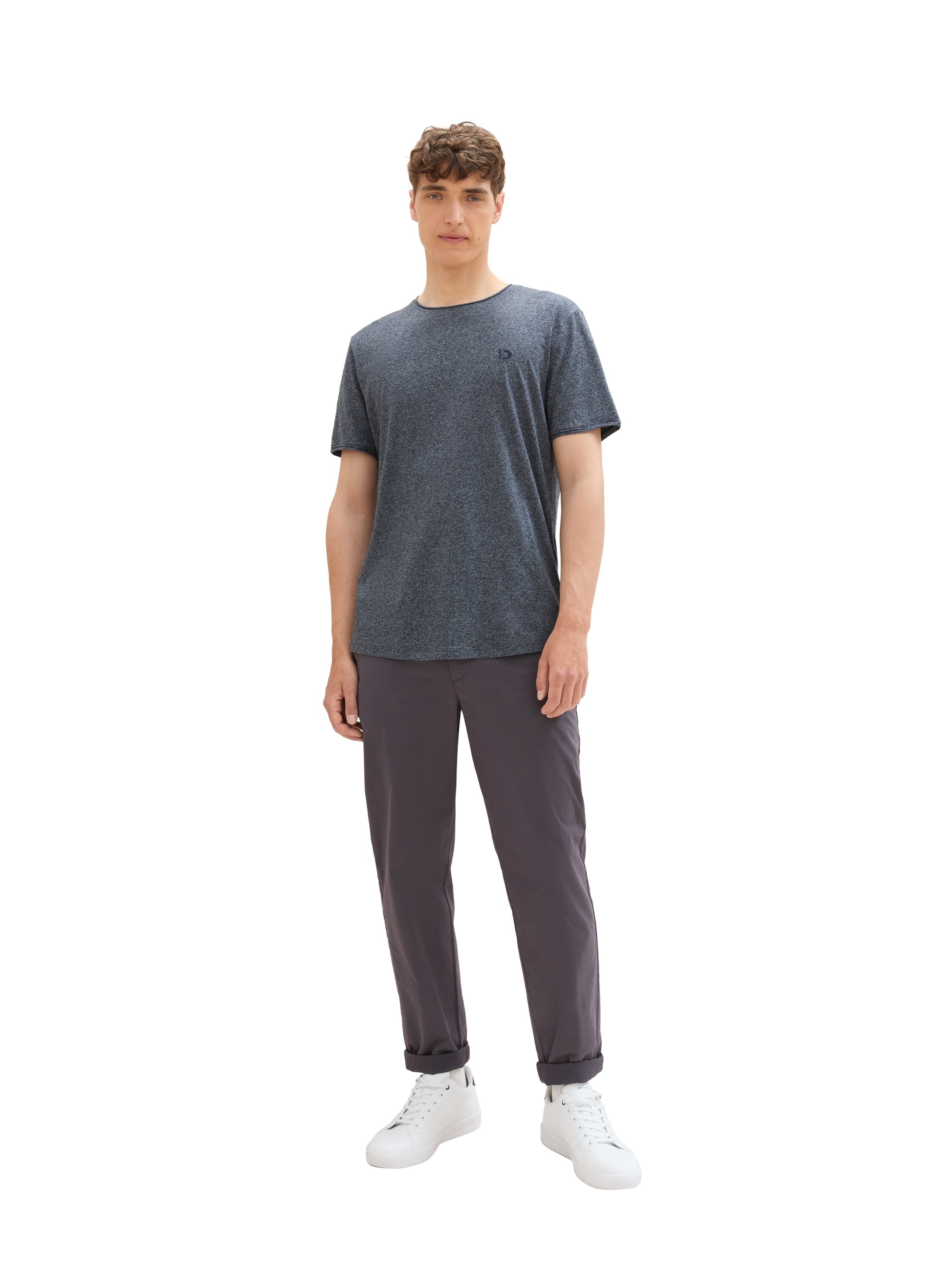 TOM TAILOR Denim T-Shirt, in Melange-Optik
