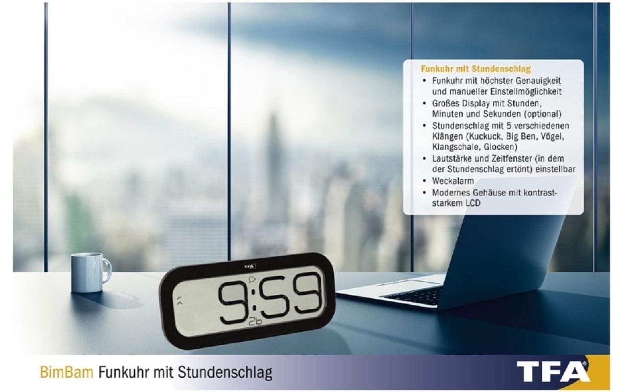 TFA Dostmann Funkwanduhr