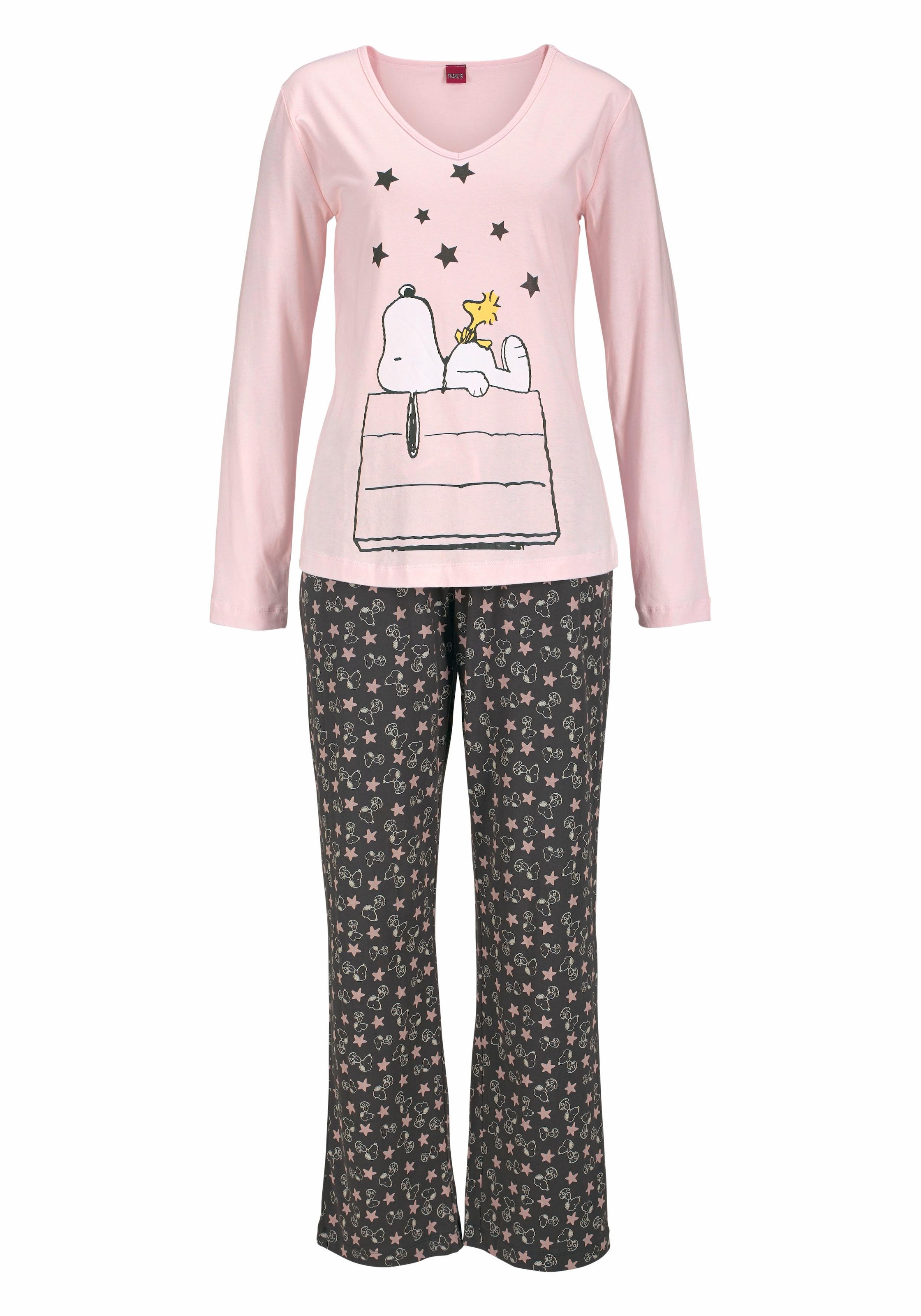 Peanuts Pyjama, (2 tlg.), in langer Form im niedlichen Snoopy-Design