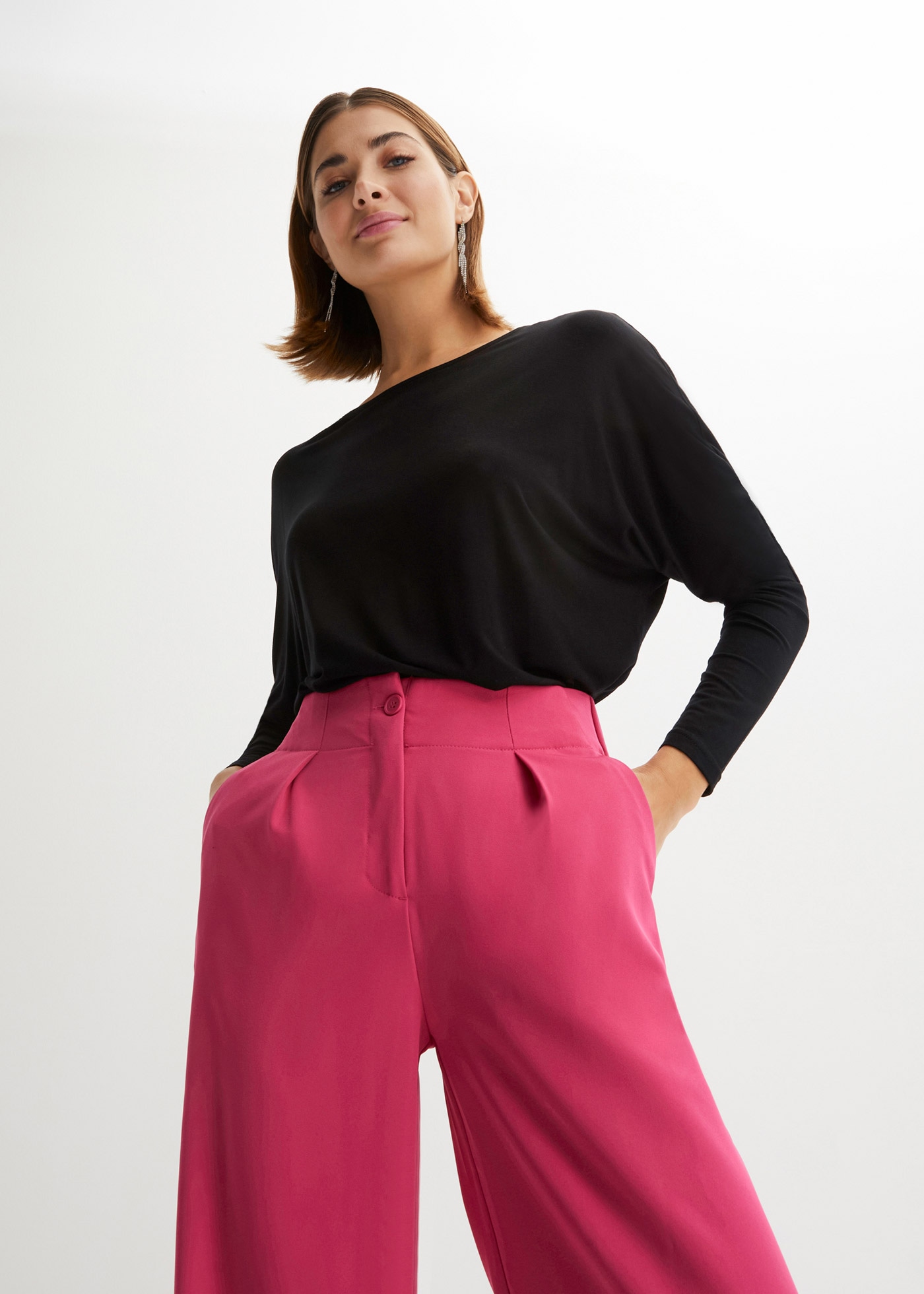 bonprix Langarmshirt »Langarmshirt aus softem Viskose-Mix« Langarmshirt aus softem Viskose-Mix