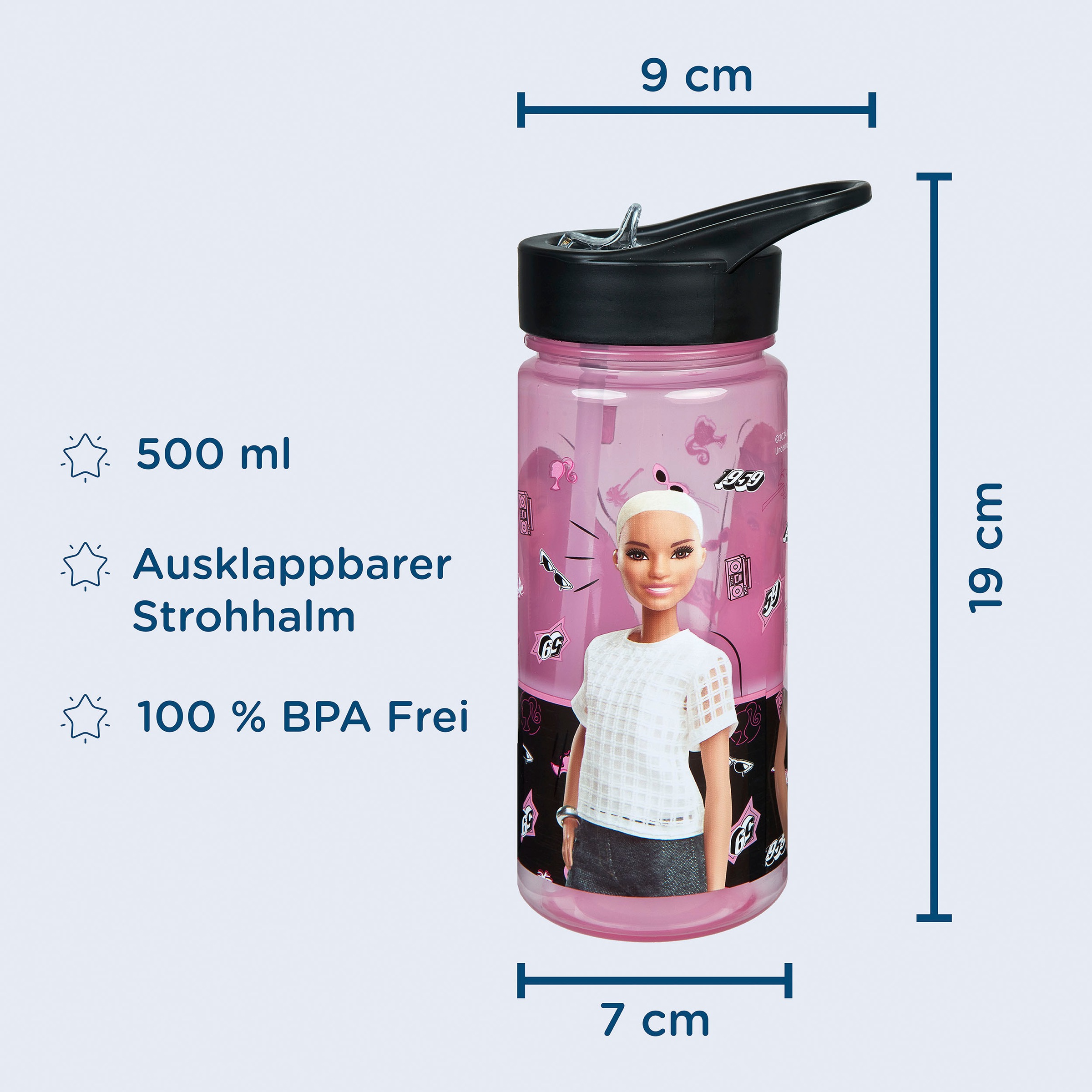 Scooli Lunchbox »Brotzeitdose & Trinkflasche, Barbie«, (Set, 2 tlg.), mit Trinkflasche