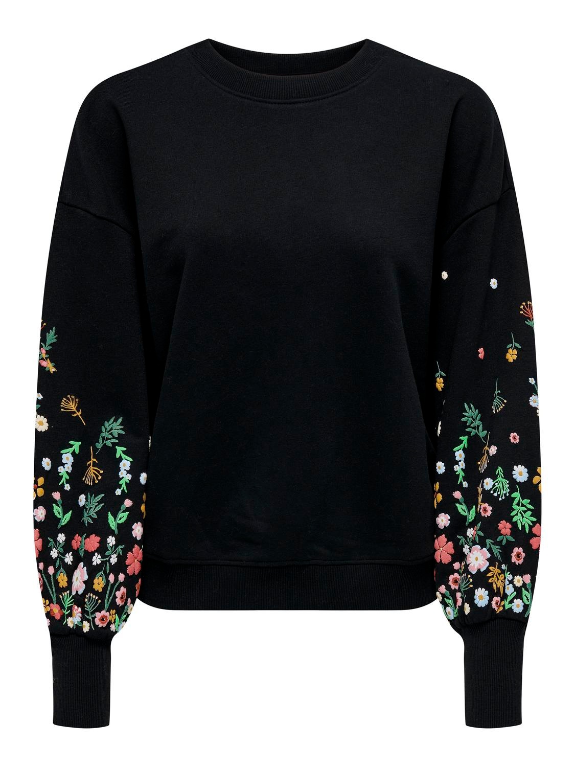 ONLY Sweatshirt »ONLBROOKE L/S O-NECK FLOWER SWT«