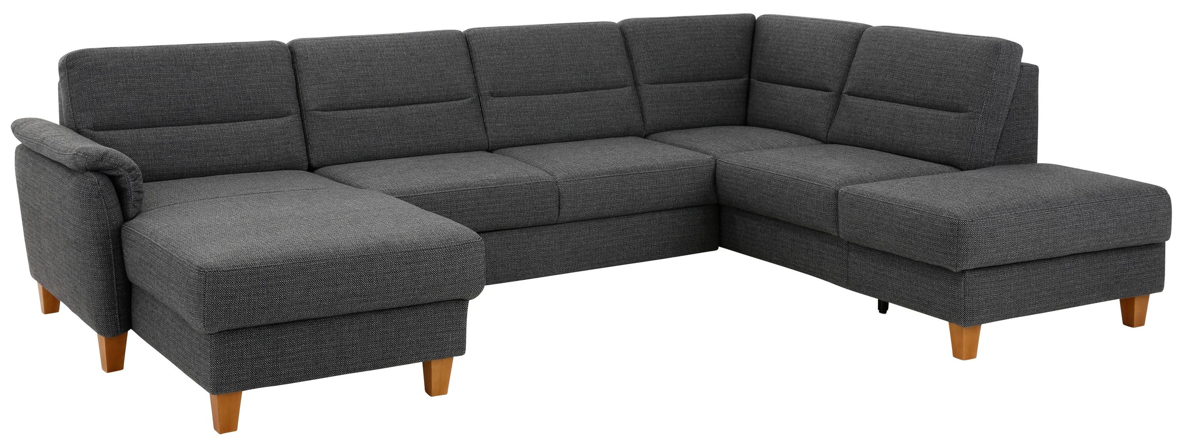 Home affaire Wohnlandschaft »Palmera U-Form«, Federkern, wahlweise mit Bettfunktion und mit/ohne Stauraum
