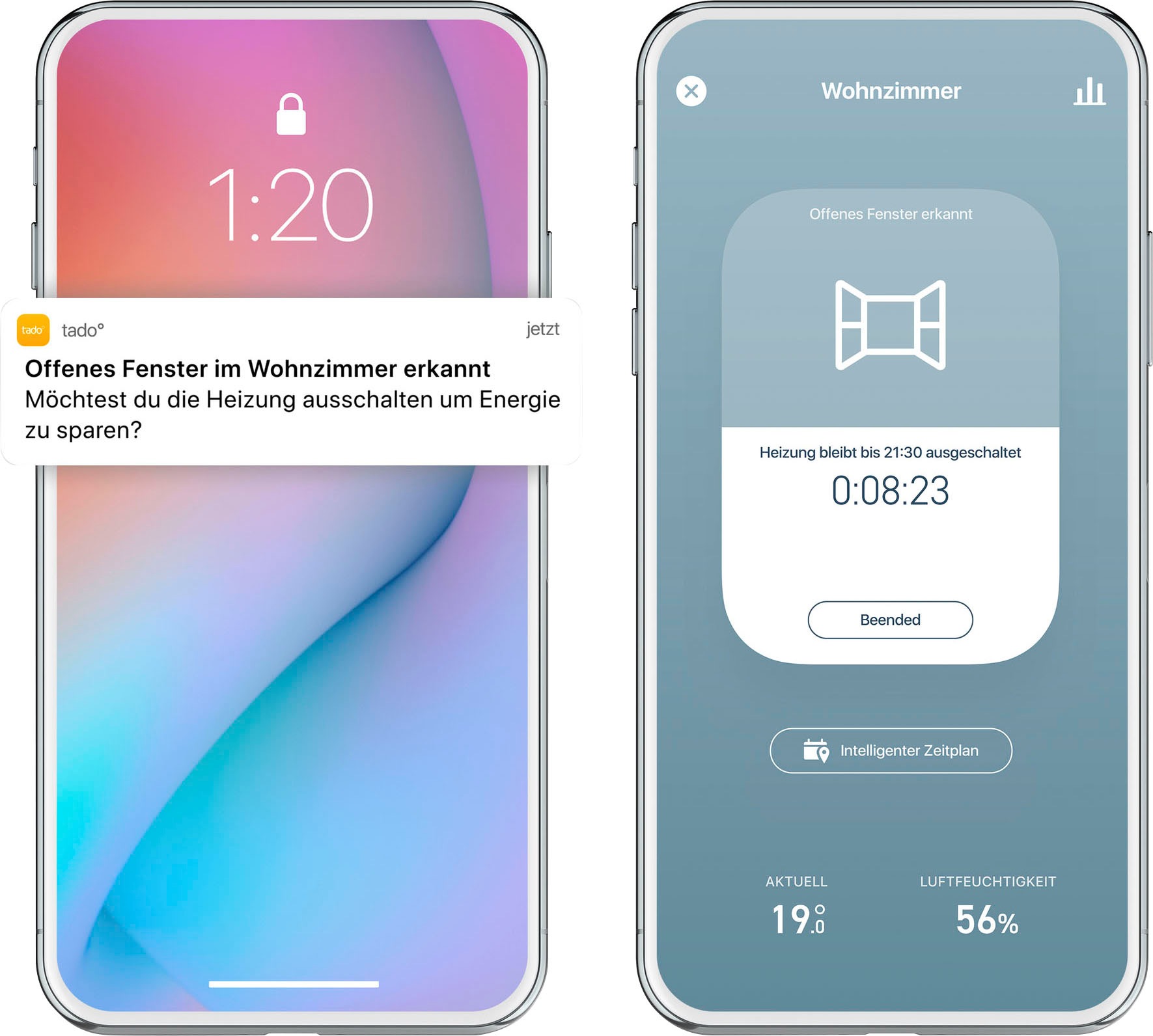 Tado Heizkörperthermostat »Starter Kit mit 2 Smarten Heizkörper-Thermostaten V3+«