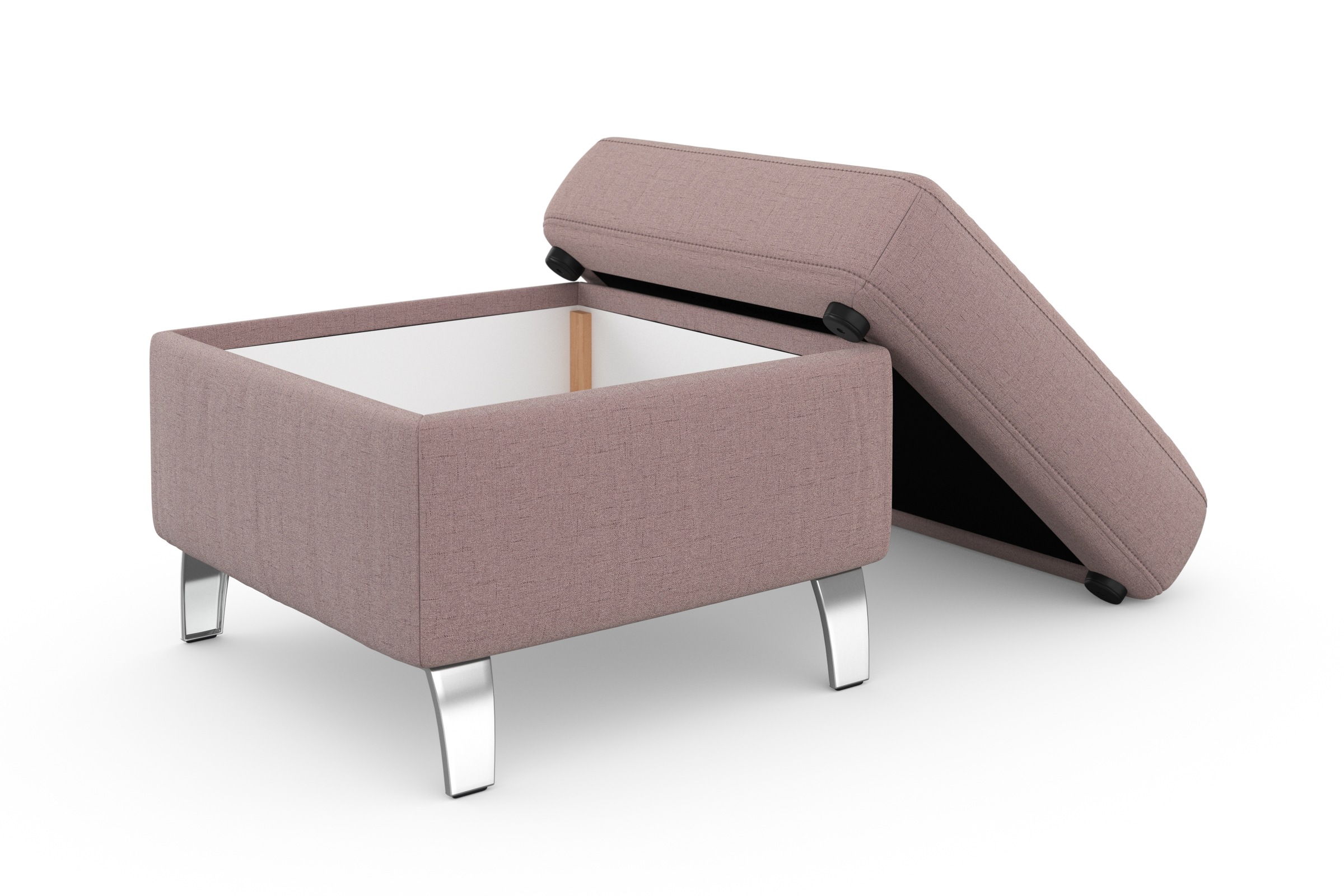 sit&more Stauraumhocker »Visby«, auch erhältlich in dem mit Wasser zu reinigendem "Soft clean" Bezug