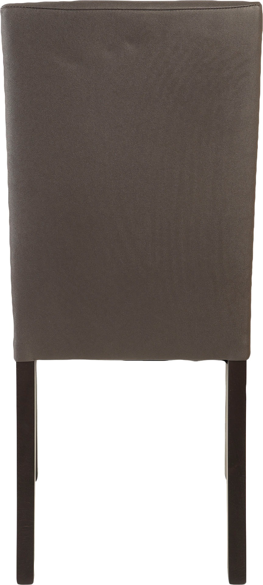 Home affaire 4-Fussstuhl »Nina«, (Set), 2 St., Microfaser, strapazierfähige Microfaser, Gestell Buche natur oder wenge lackiert