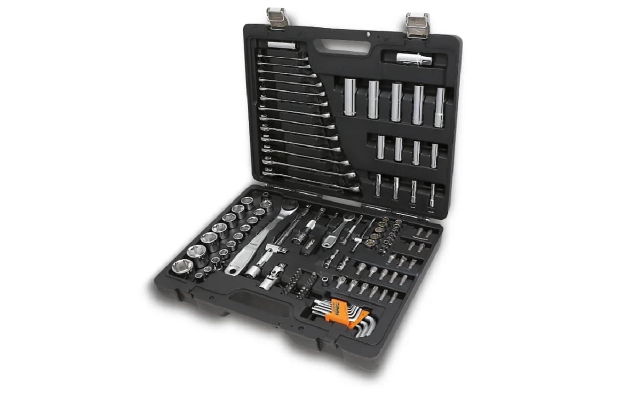 Werkzeugkoffer »BETA BW 2056T/E«, schwarz, Werkzeugtrolley mit Werkzeugsortiment, 163-teilig, für allgemeine Instandhaltungsarbeiten