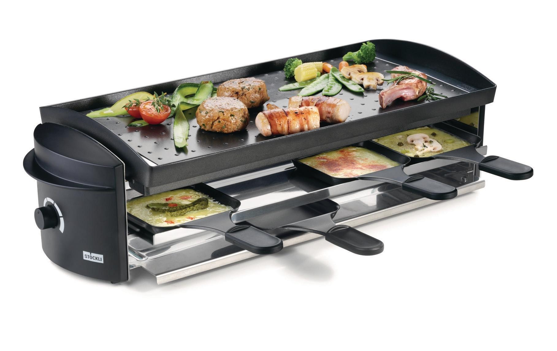 Stöckli Raclette »Cheeseboard V8 Grill«, 8 St. Raclettepfännchen, - W