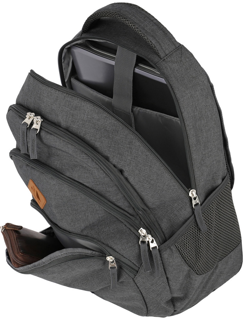 travelite Laptoprucksack »BASICS«, Arbeitsrucksack Schulrucksack Freizeitrucksack mit 15-Zoll Laptopfach