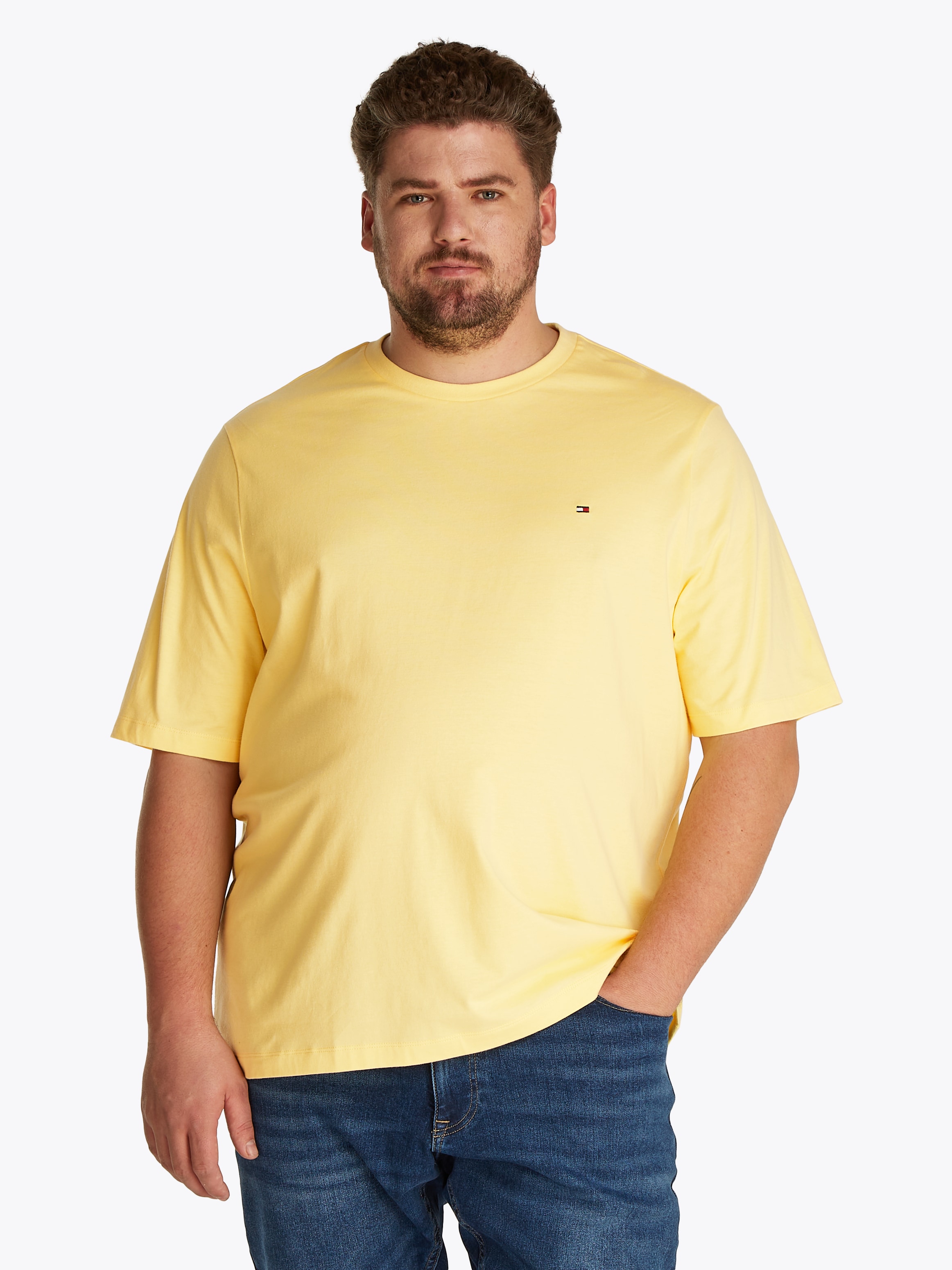 Tommy Hilfiger Big & Tall T-Shirt »BT-ESSENTIAL REG FIT SOLID TEE-B«, Grosse Grössen