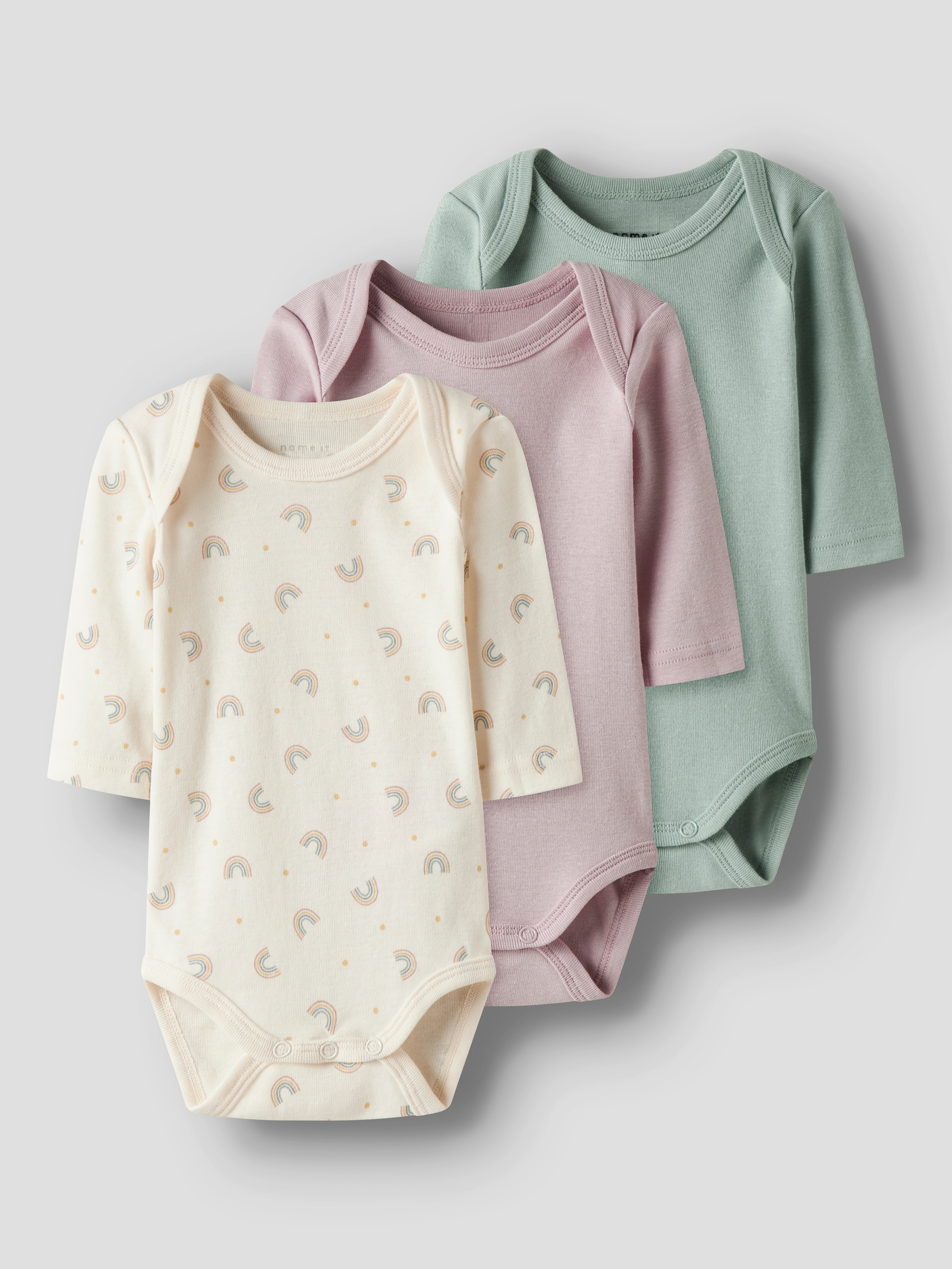 Name It Body »NBFBODY 3P LS JET RAINBOW NOOS«