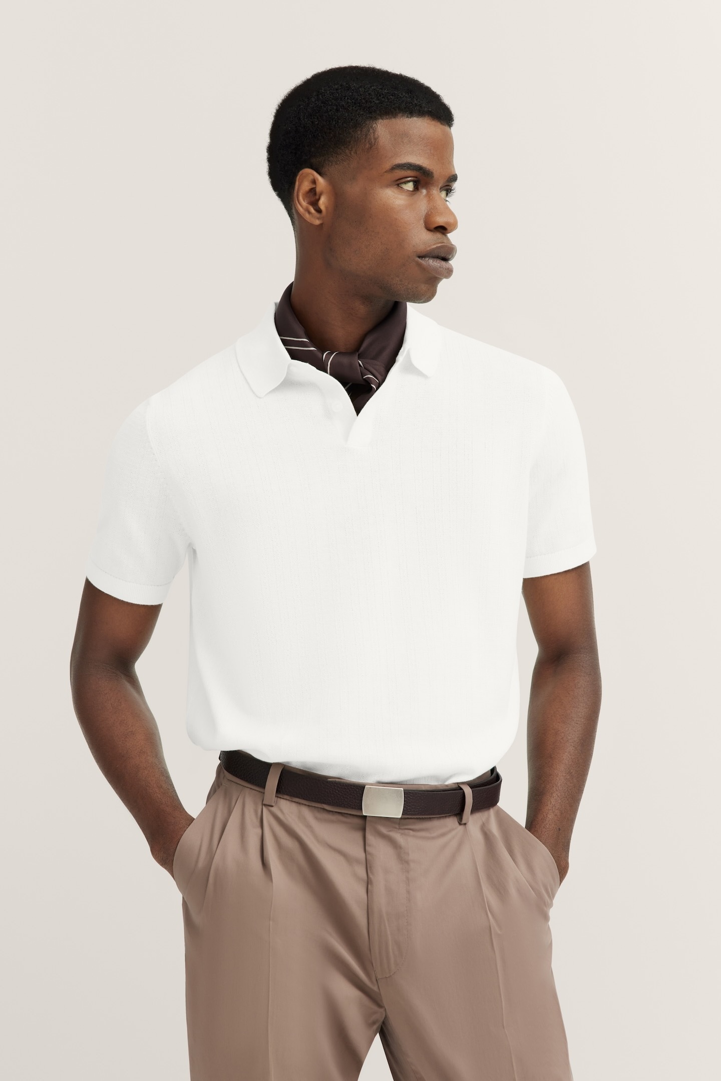 bugatti Poloshirt, in feiner Strickstruktur