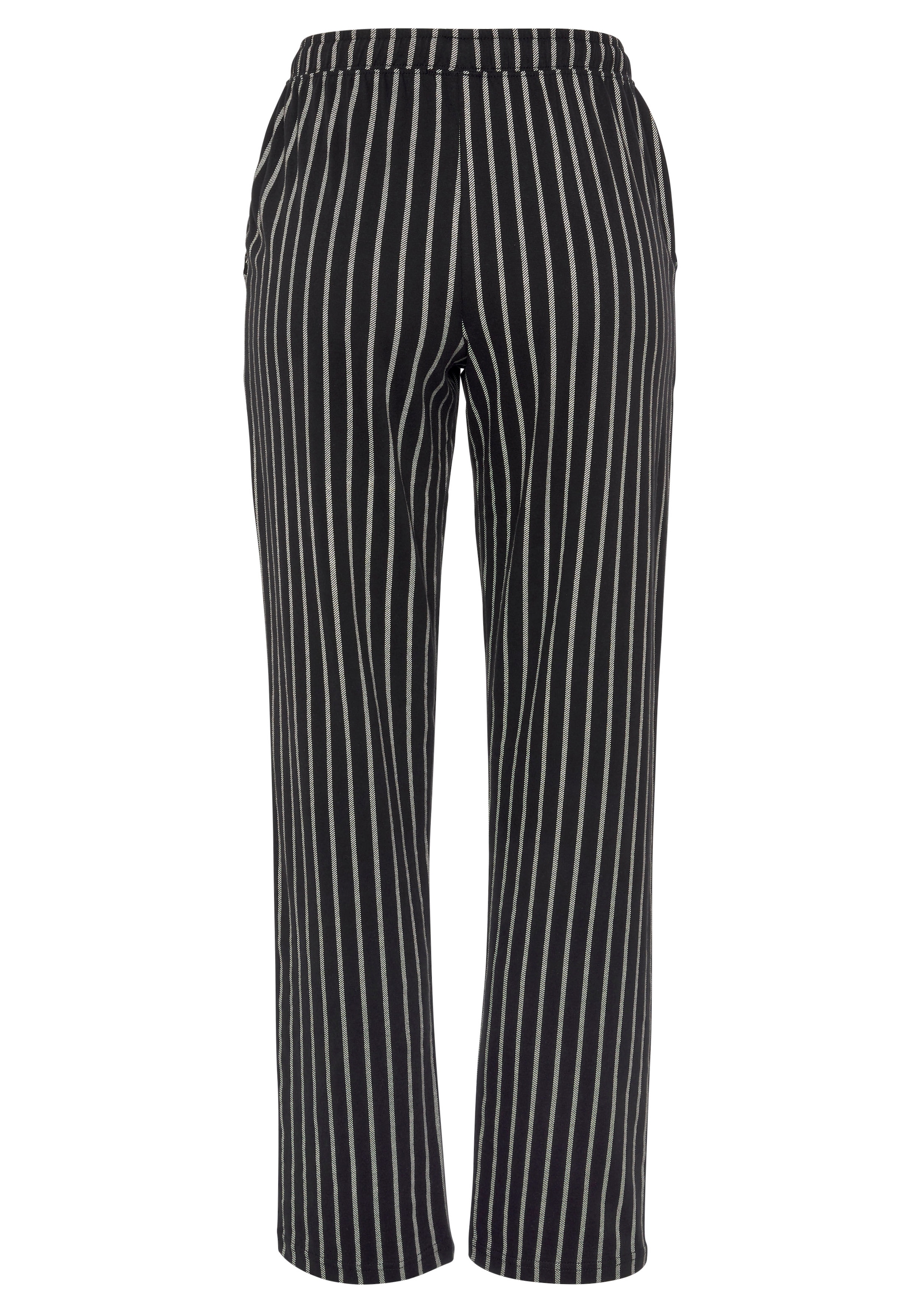 Vivance Dreams Pyjamahose, mit Schwarz-Weiss-Druck