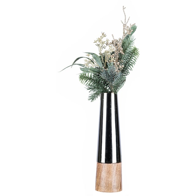 Creativ deco Dekovase »Weihnachtsdeko«, (Set, 2 St., 1 Vase, 1 Bouquet),  mit hübschem Tannen-Mix-Bouquet online shoppen | Jelmoli-Versand