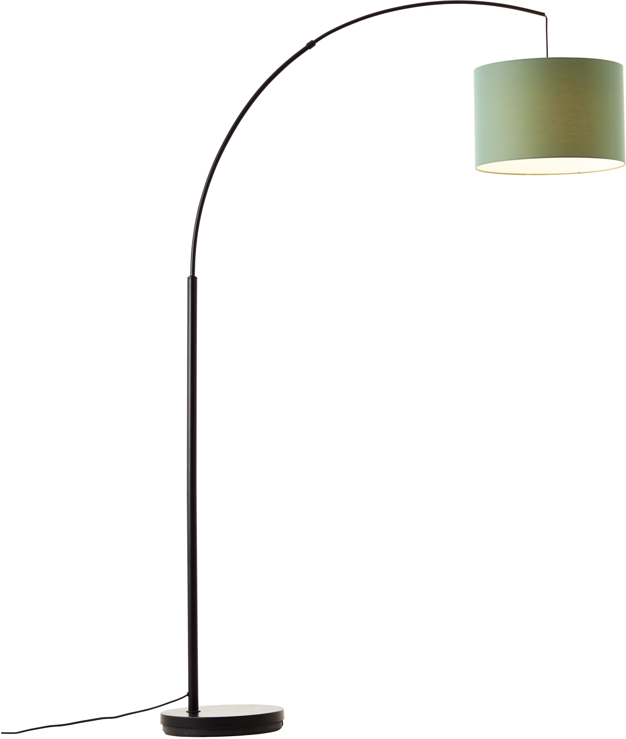 Places ❤ 36cm Bogenlampe Stehlampe kaufen Textilschirm 1 flammig-flammig, Stoff im of »Elijah«, Ø Jelmoli-Online Shop Style