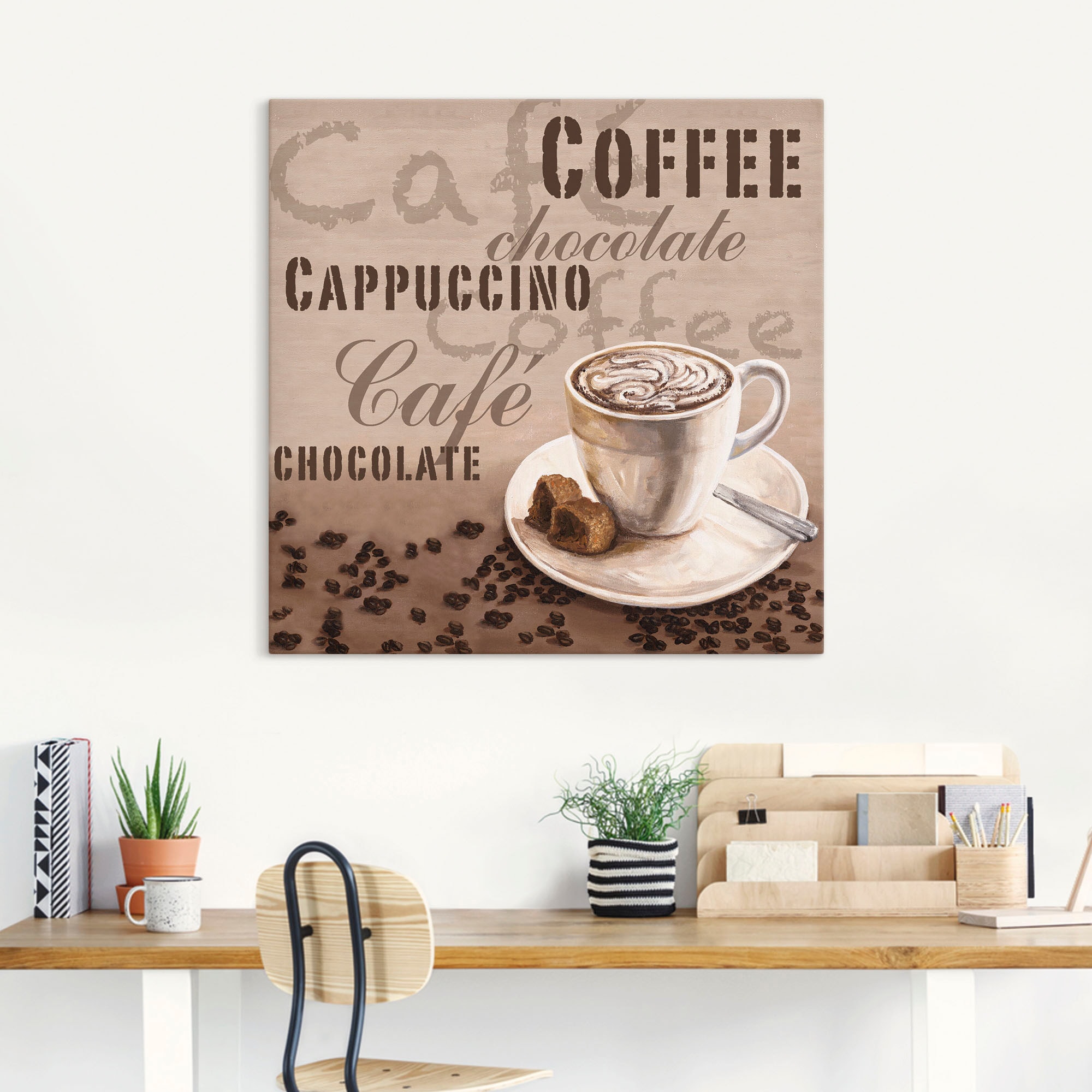 Wandbild »Schokolade Getränke, Poster (1 Jelmoli-Versand | als Artland online Cappucino«, Leinwandbild, Grössen Wandaufkleber bestellen oder in versch. Alubild, St.), -