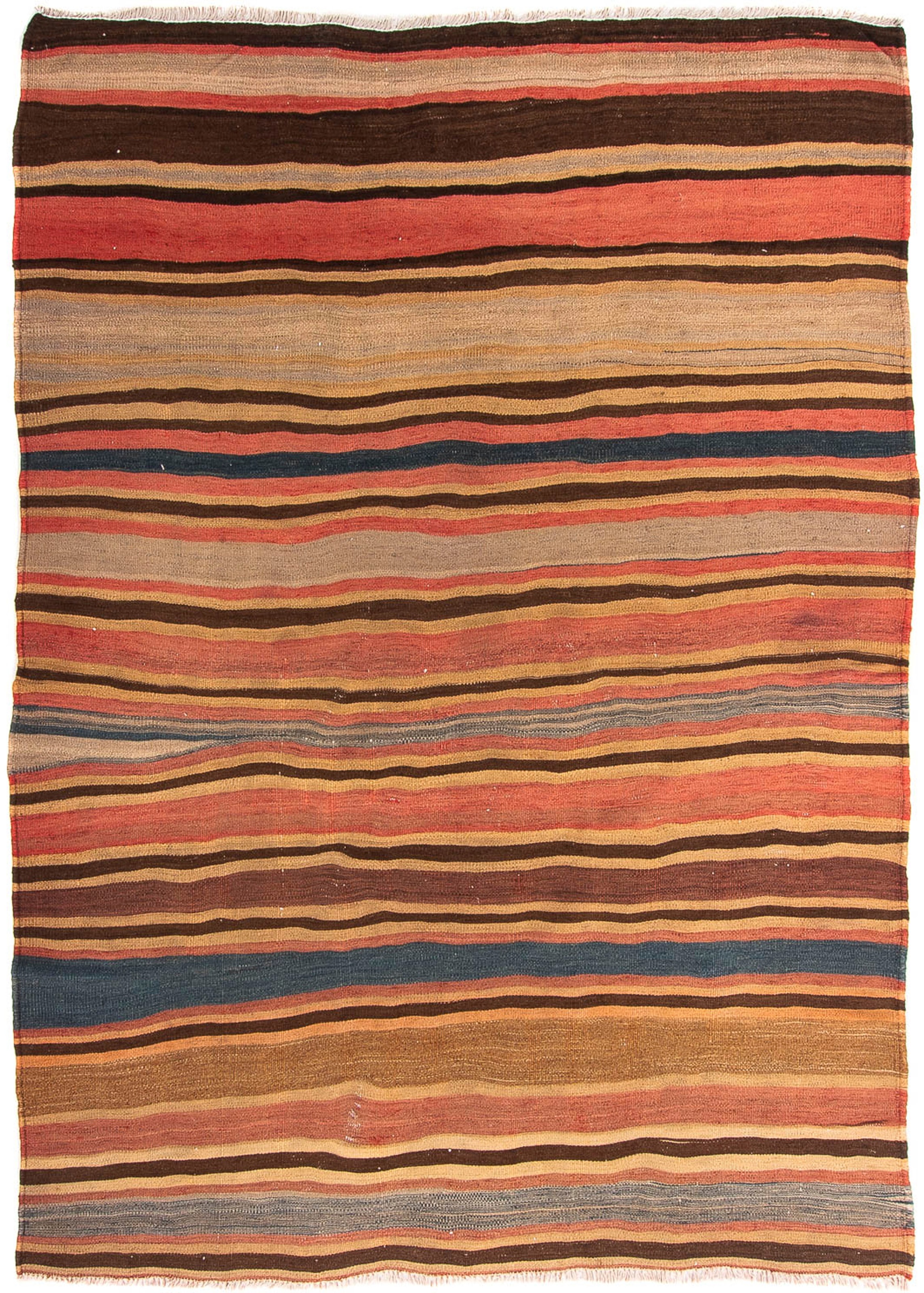 morgenland Wollteppich »Kelim - Old - 213 x 155 cm - mehrfarbig«, rechteckig, Wohnzimmer, Einzelstück