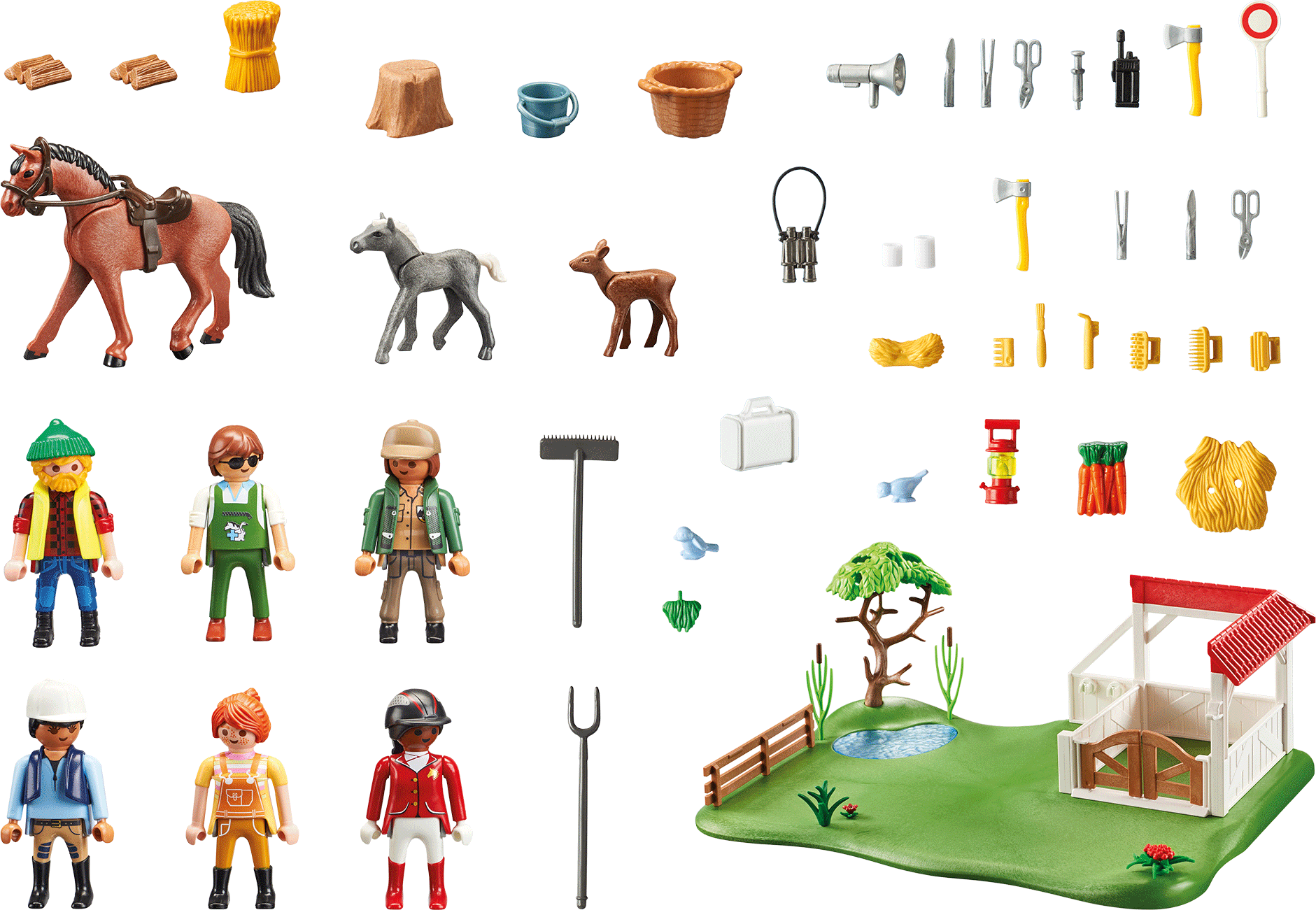 Playmobil® Konstruktions-Spielset »Horse Ranch (70978), My Figures«, (114 St.), Made in Europe
