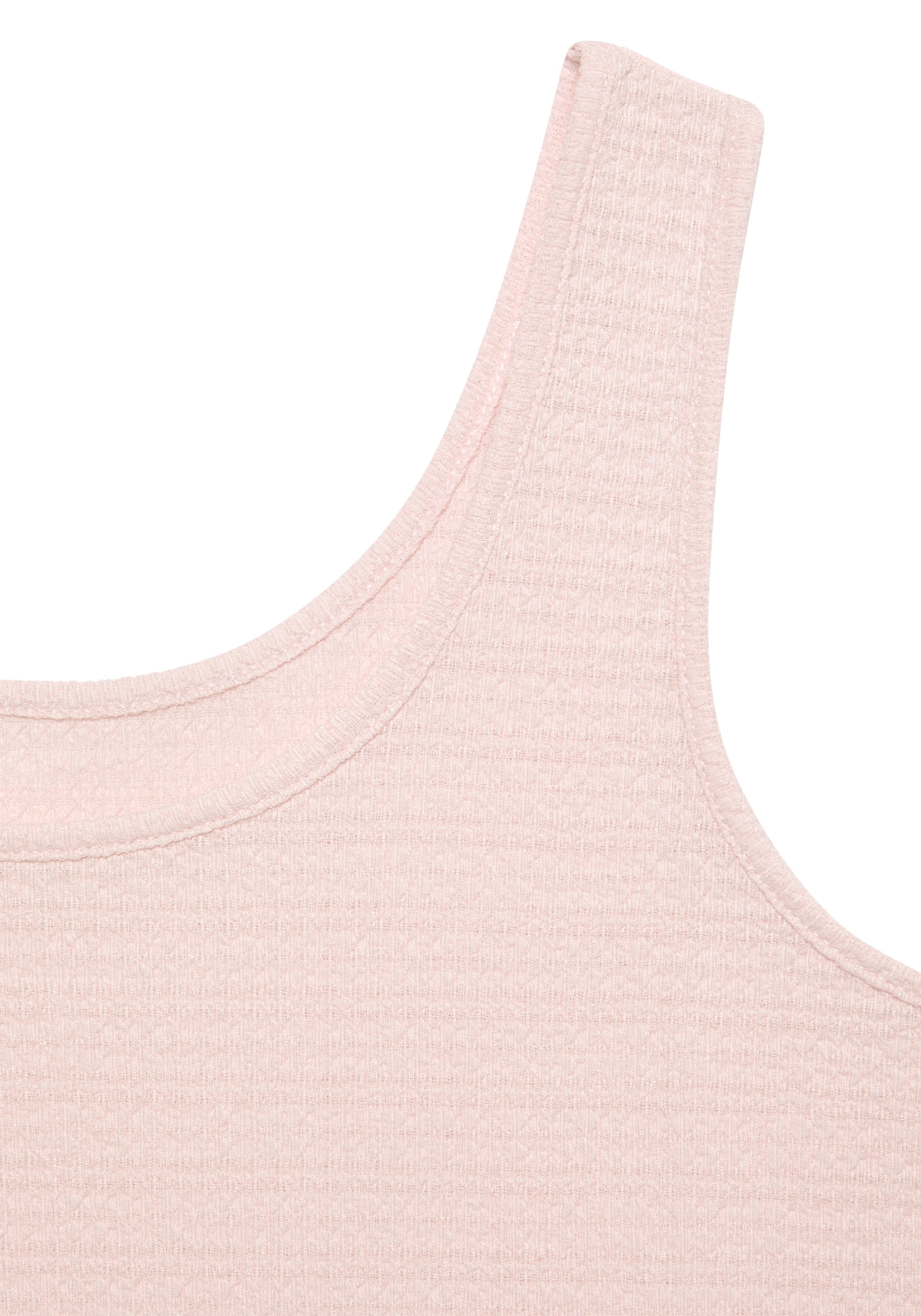 Vivance Strandtop »mit Tanktopträgern, Rundhals,«, (Packung, 2 tlg.), aus bügelfreier Crêpe-Ware