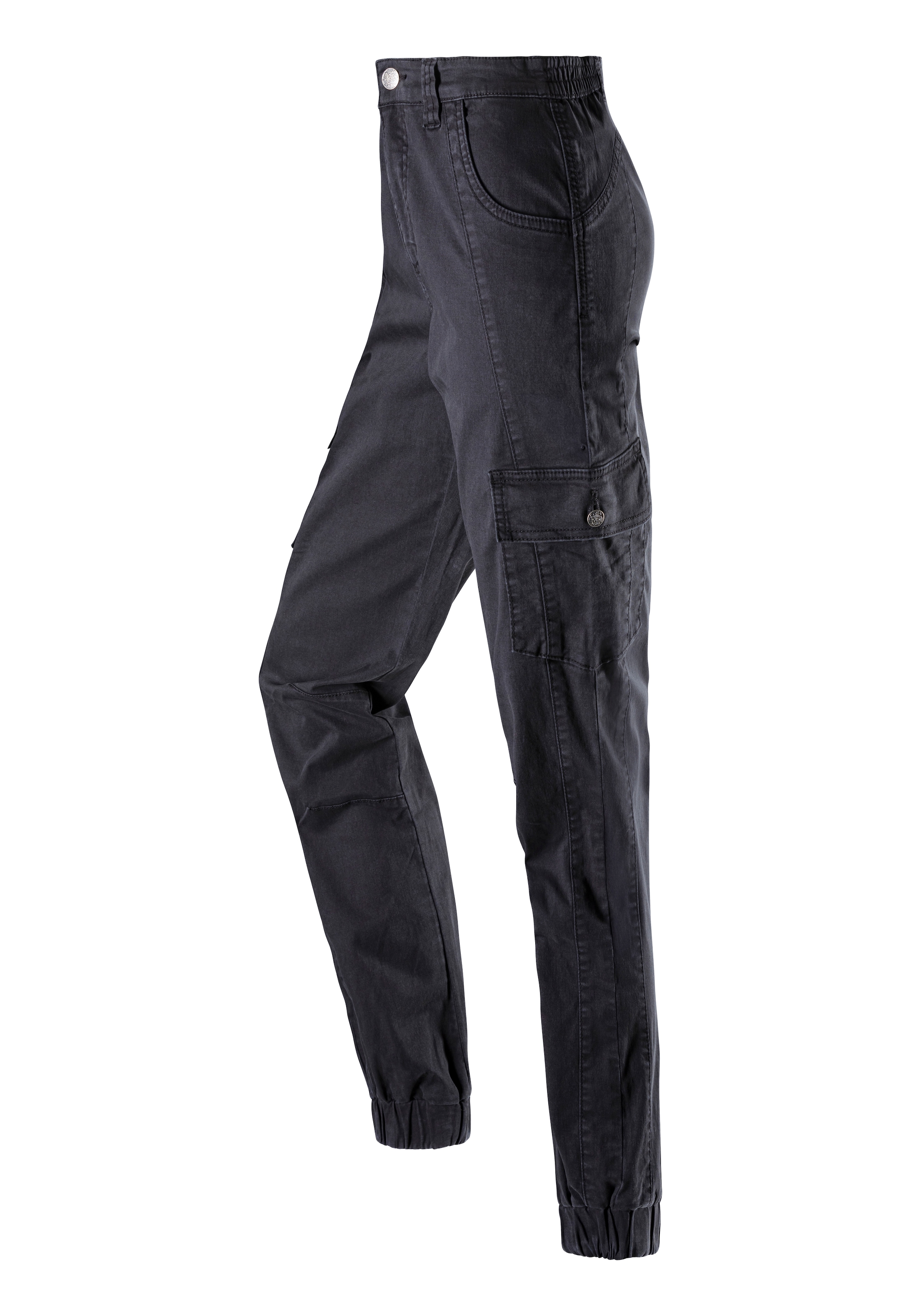 Vivance active Trekkinghose »Cargo Jeans Optik«, Baumwollmix mit Cargo Taschen