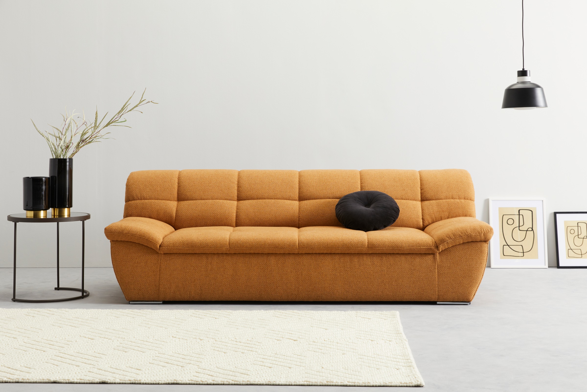 DOMO collection 3-Sitzer »Lagoa, moderne Sitzheftung, bequem und komfortabel«, frei im Raum stellbar, in grosser Farbauswahl
