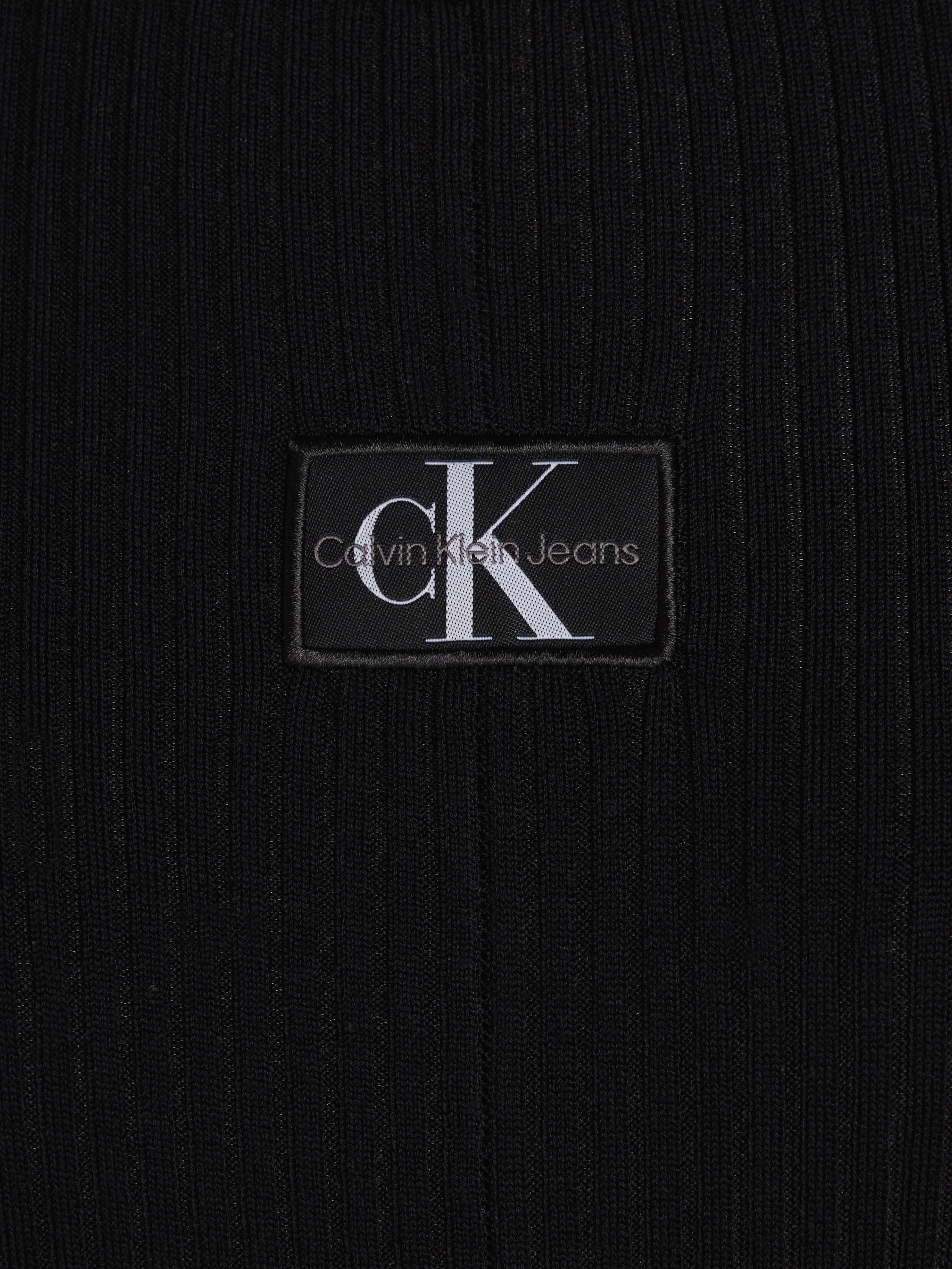 Calvin Klein Jeans Sweatkleid »WOVEN LABEL SS SWEATER DRESS«, mit Logopatch