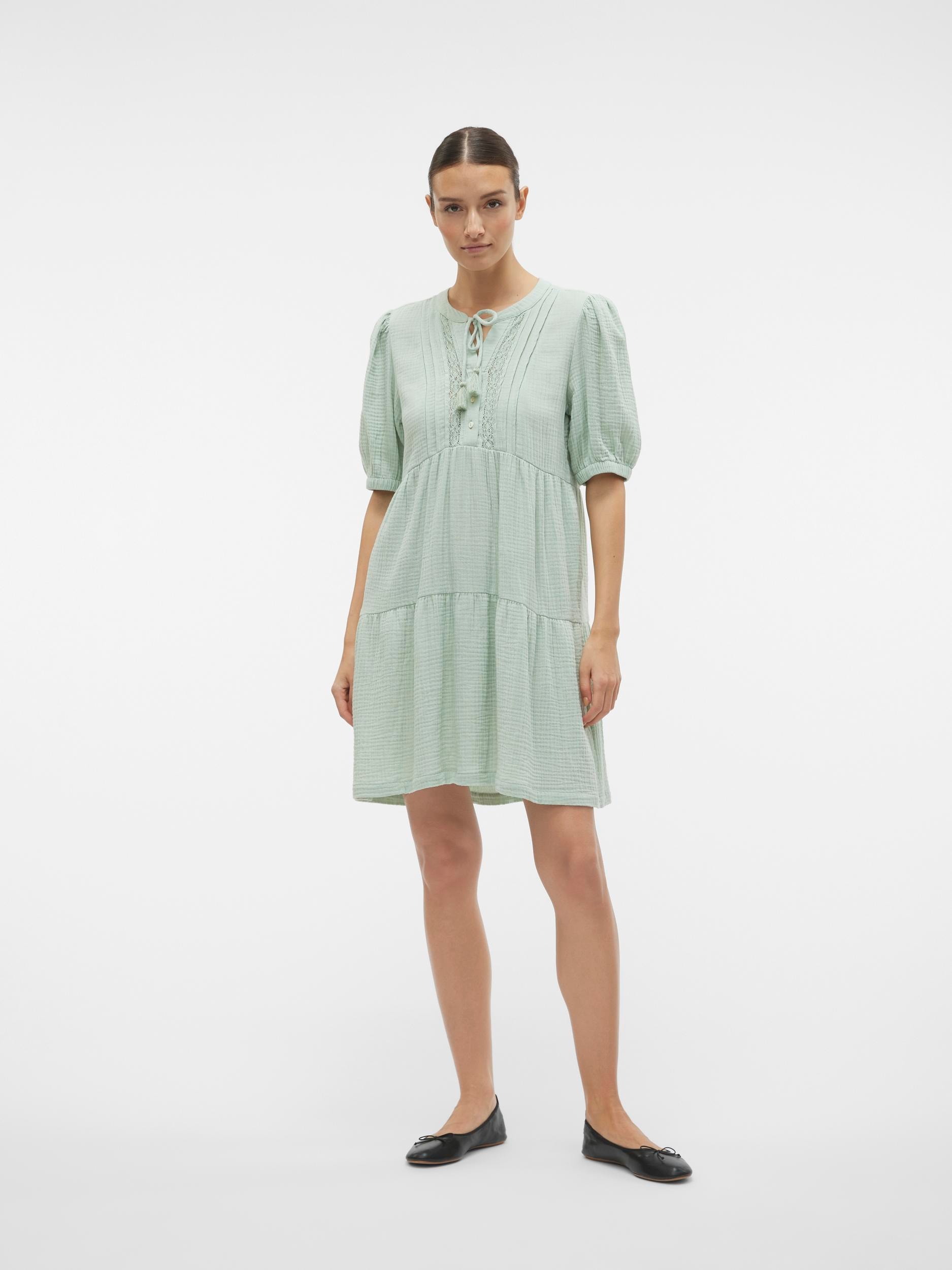 Vero Moda Minikleid »VMNATALI 2/4 LACE SHORT DRESS WVN GA SPE«