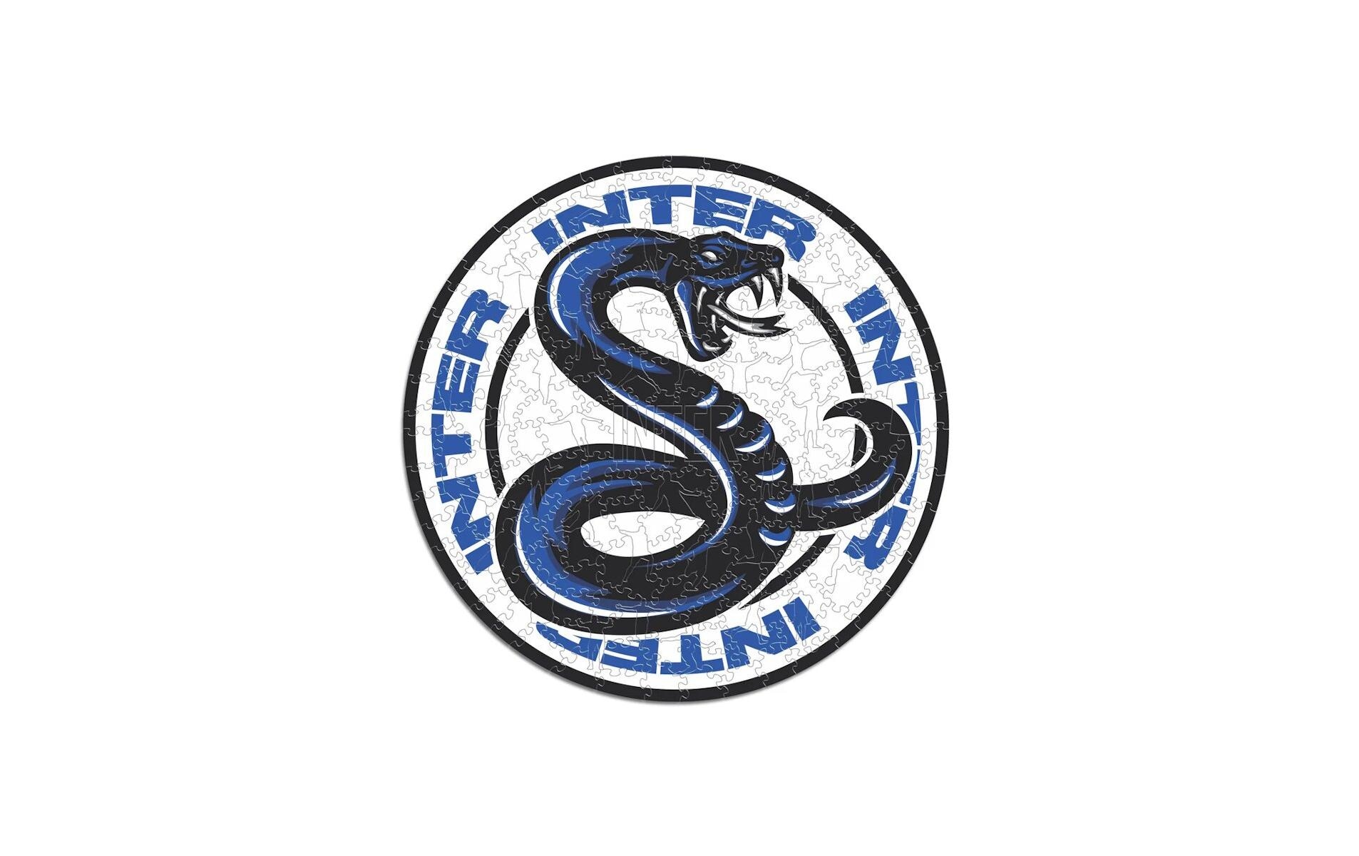 Puzzle »Iconic FC Inter Mailand – Logo mit Schlange«, Holzart: Birke (Herkunftsland: China)