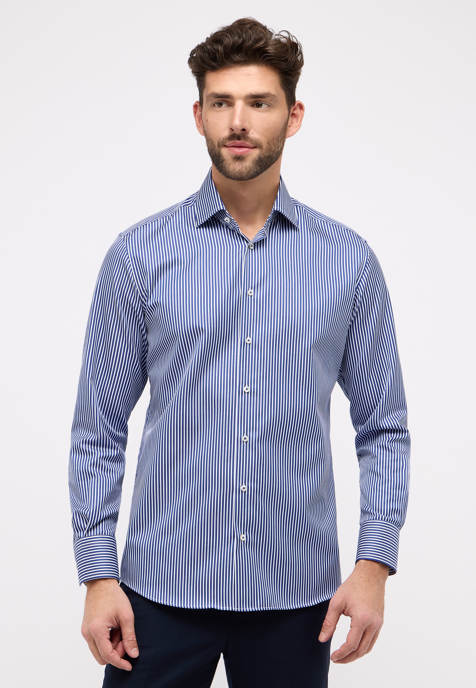 Eterna Langarmhemd »MODERN FIT« NON IRON (bügelfrei)