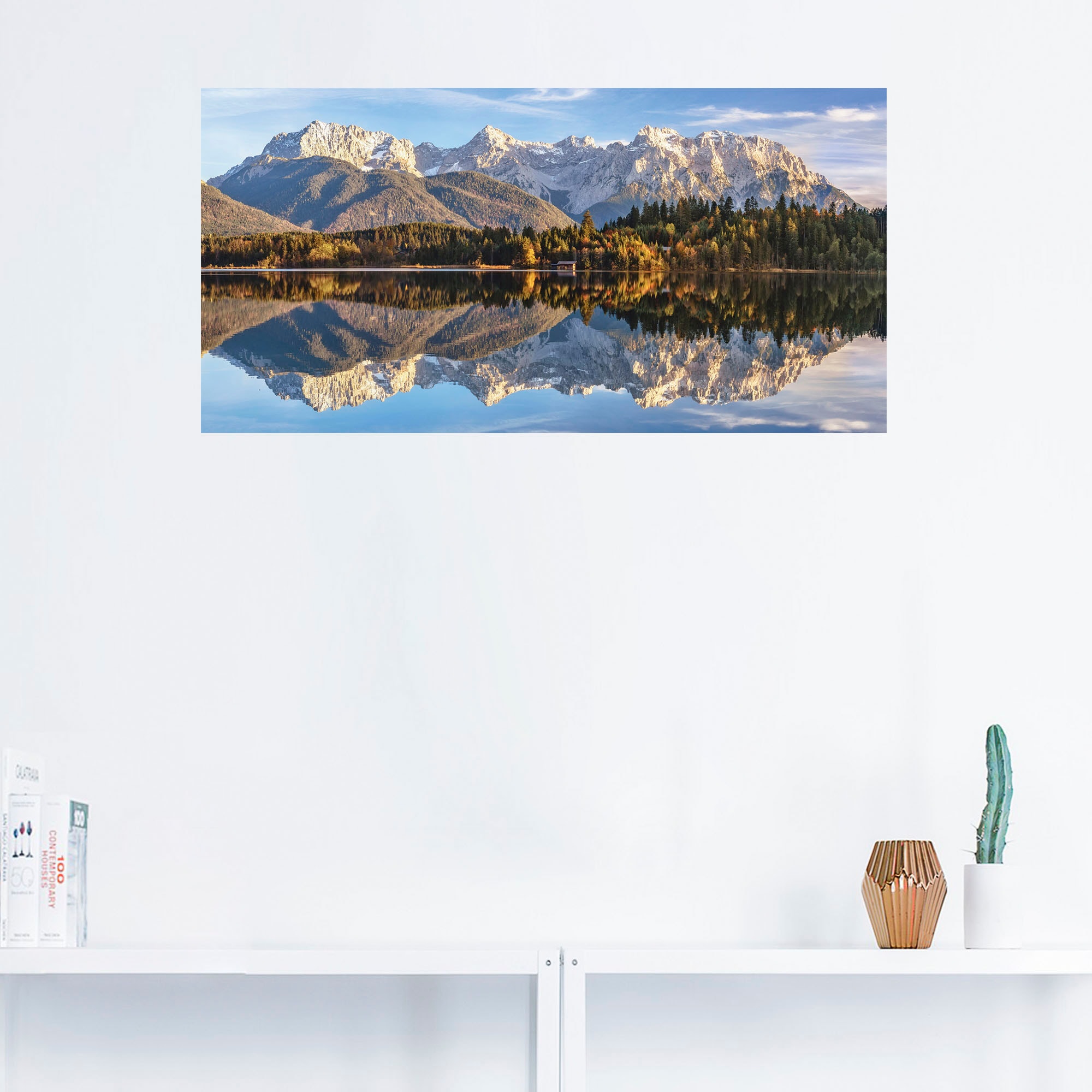 Artland Wandbild »Karwendelblick am Barmsee«, Berge & Alpenbilder, (1 St.), als Leinwandbild, Wandaufkleber in verschied. Grössen