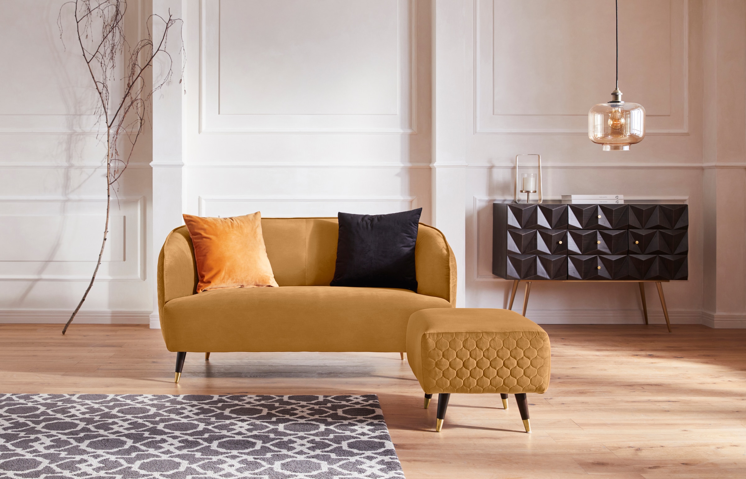 Guido Maria Kretschmer Home&Living Hocker »Oradea«, passend zur Oradea-Serie