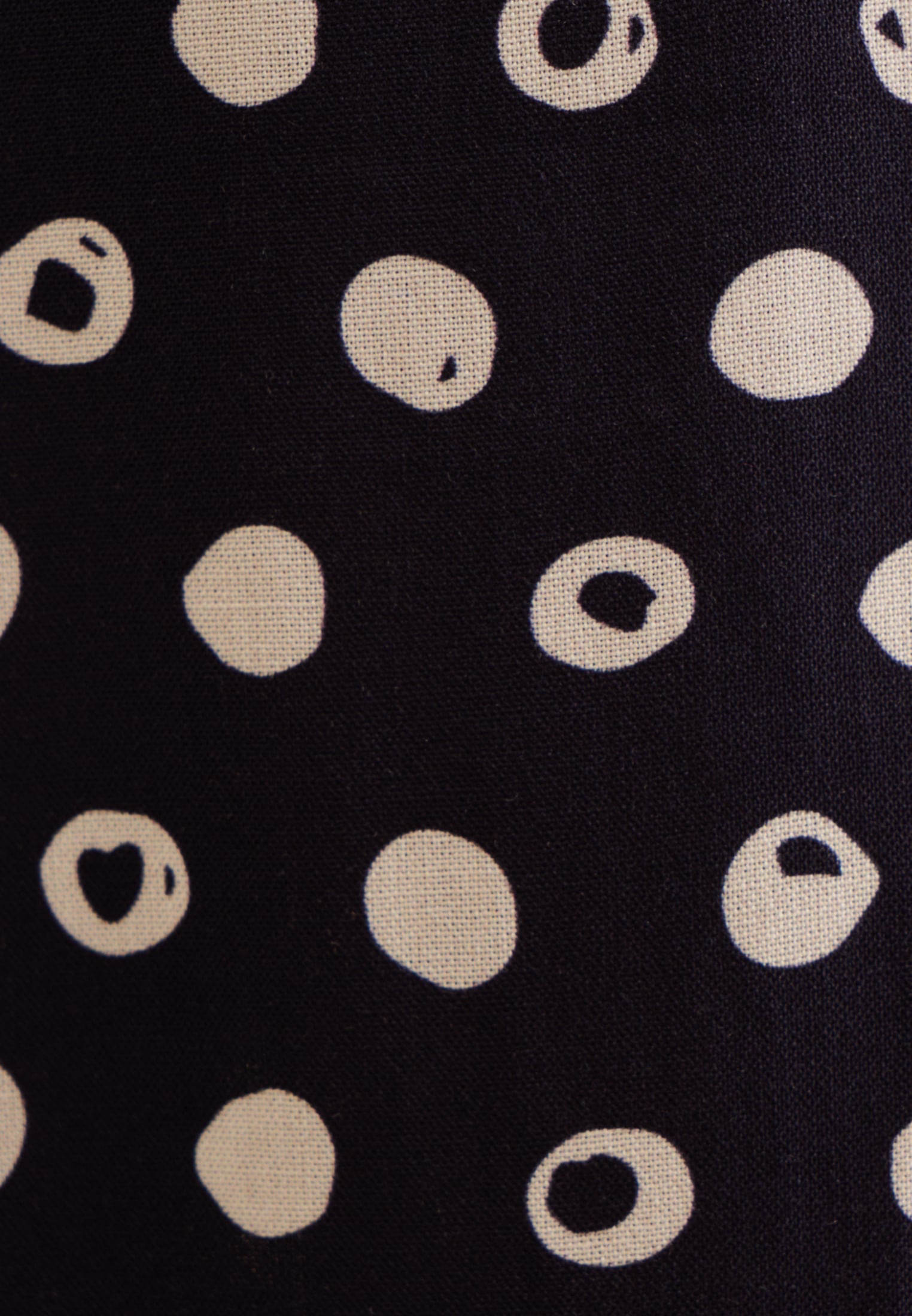 seidensticker Sommerkleid »Schwarze Rose«, 3/4-Arm Kragen Punkte