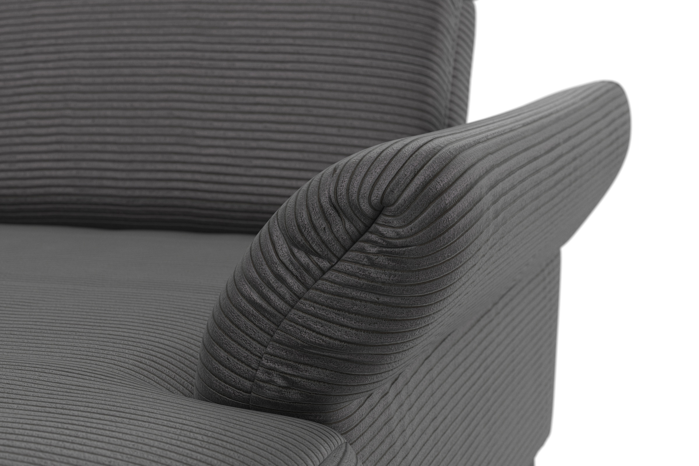 INOSIGN Wohnlandschaft »Coco U-Form«, Sitztiefen-, Arm- und Kopfteilverstellung, Cord-Bezug, Fusshöhe 15 cm