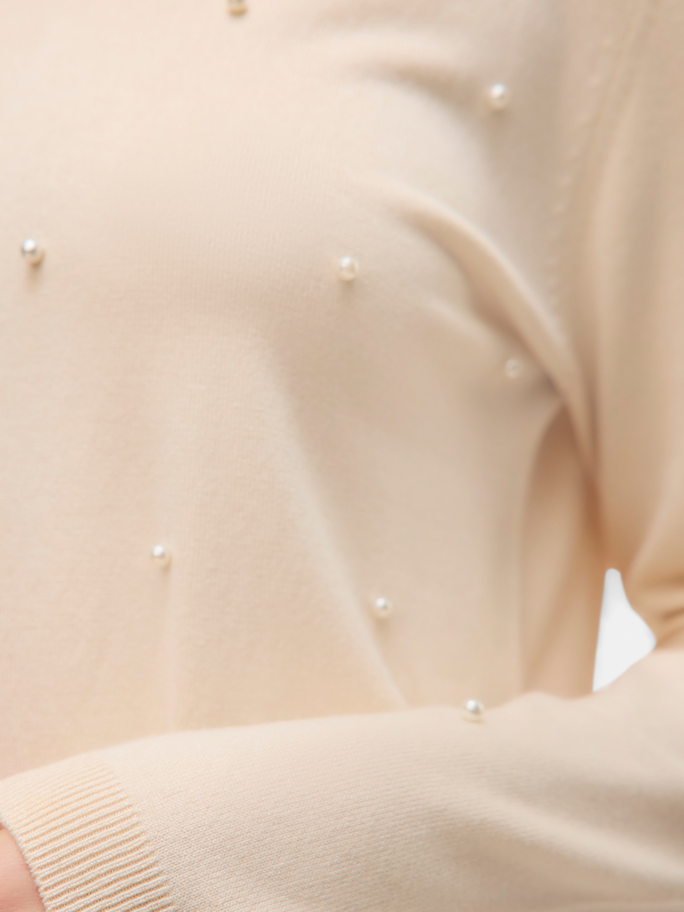 Vero Moda Rundhalspullover »VMGLORY PEARL LS O-NECK PULLOVER BOO«