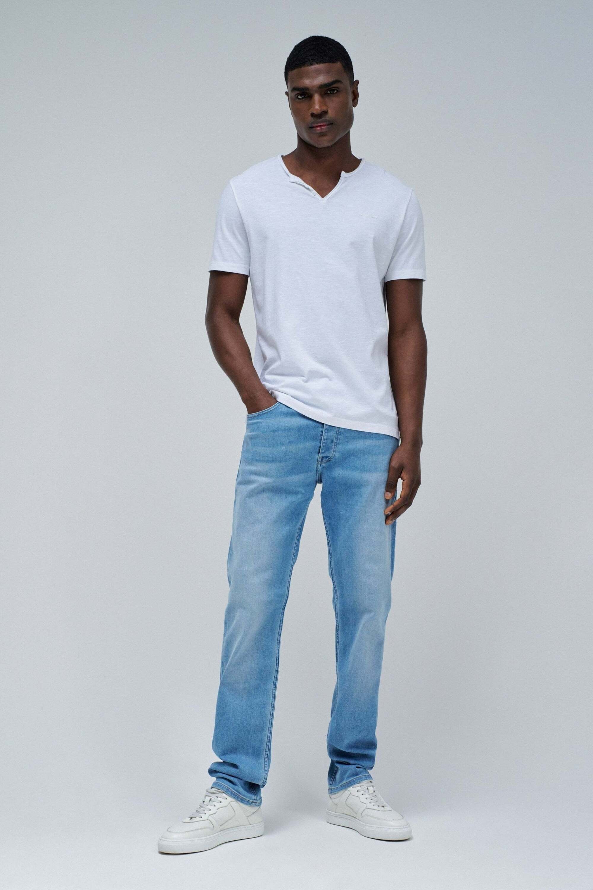 Salsa T-Shirt »Salsa Jeans T-Shirt Vneck Basic T-Shirt Slim Fit«