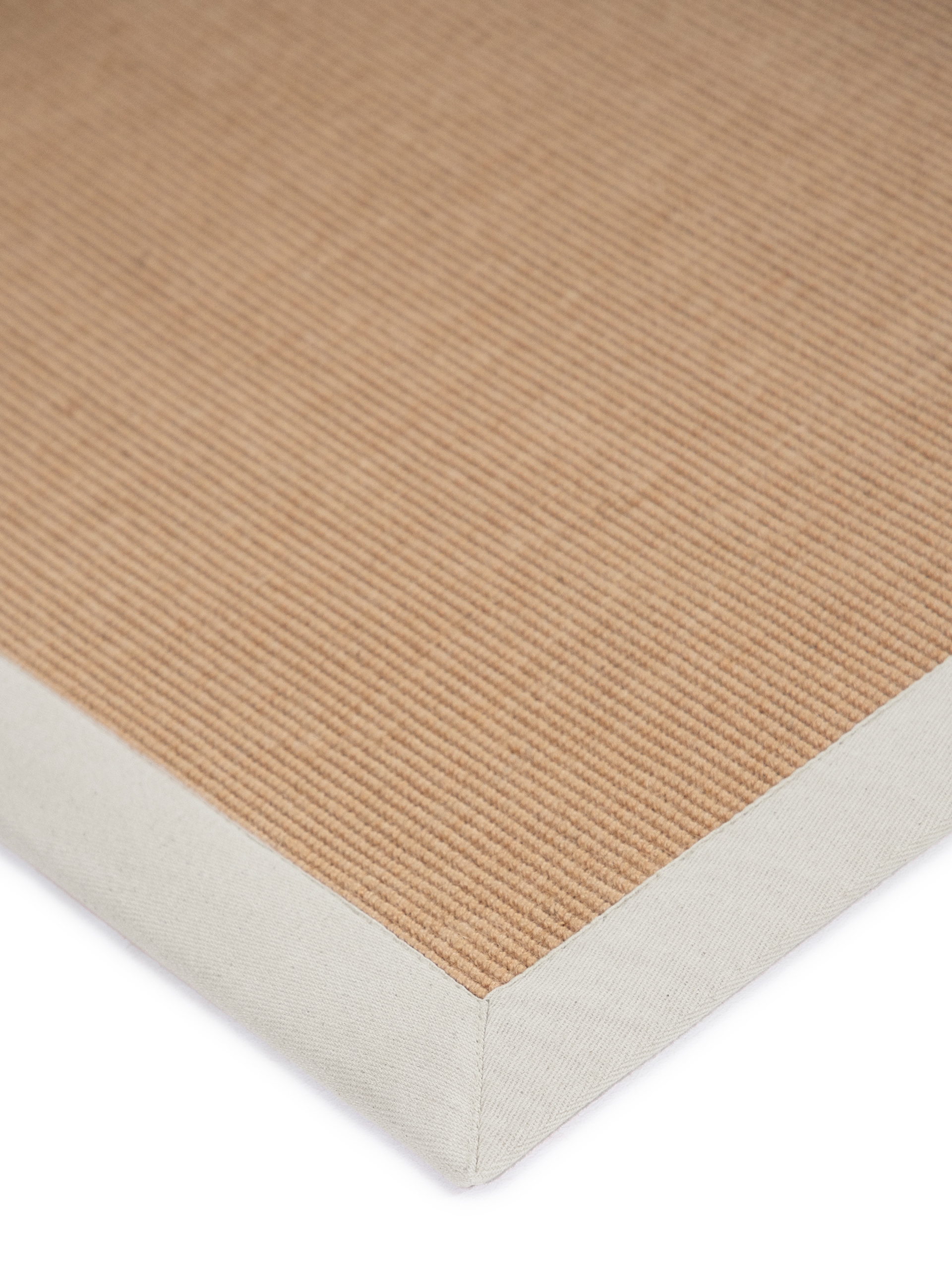 carpetfine Sisalteppich »Sisal,  auch als Läufer erhältlich«, rechteckig, 5 mm Höhe, mit farbiger Bordüre, Anti Rutsch Rückseite, viele Grössen, Wohnzimmer