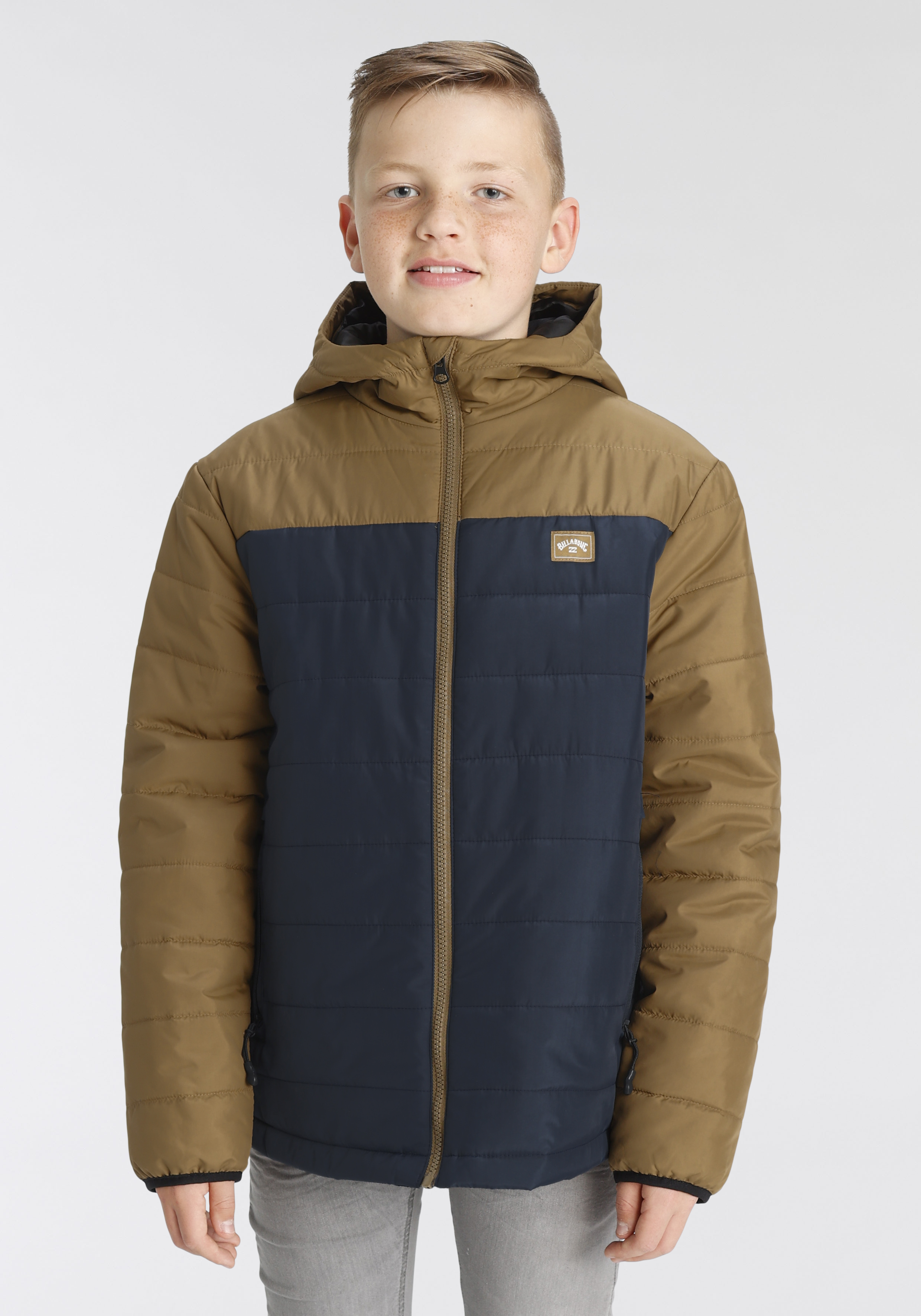 Steppjacke, mit Kapuze