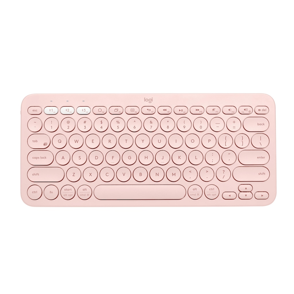 Logitech Wireless-Tastatur »K380 Multi-Device Rosa«