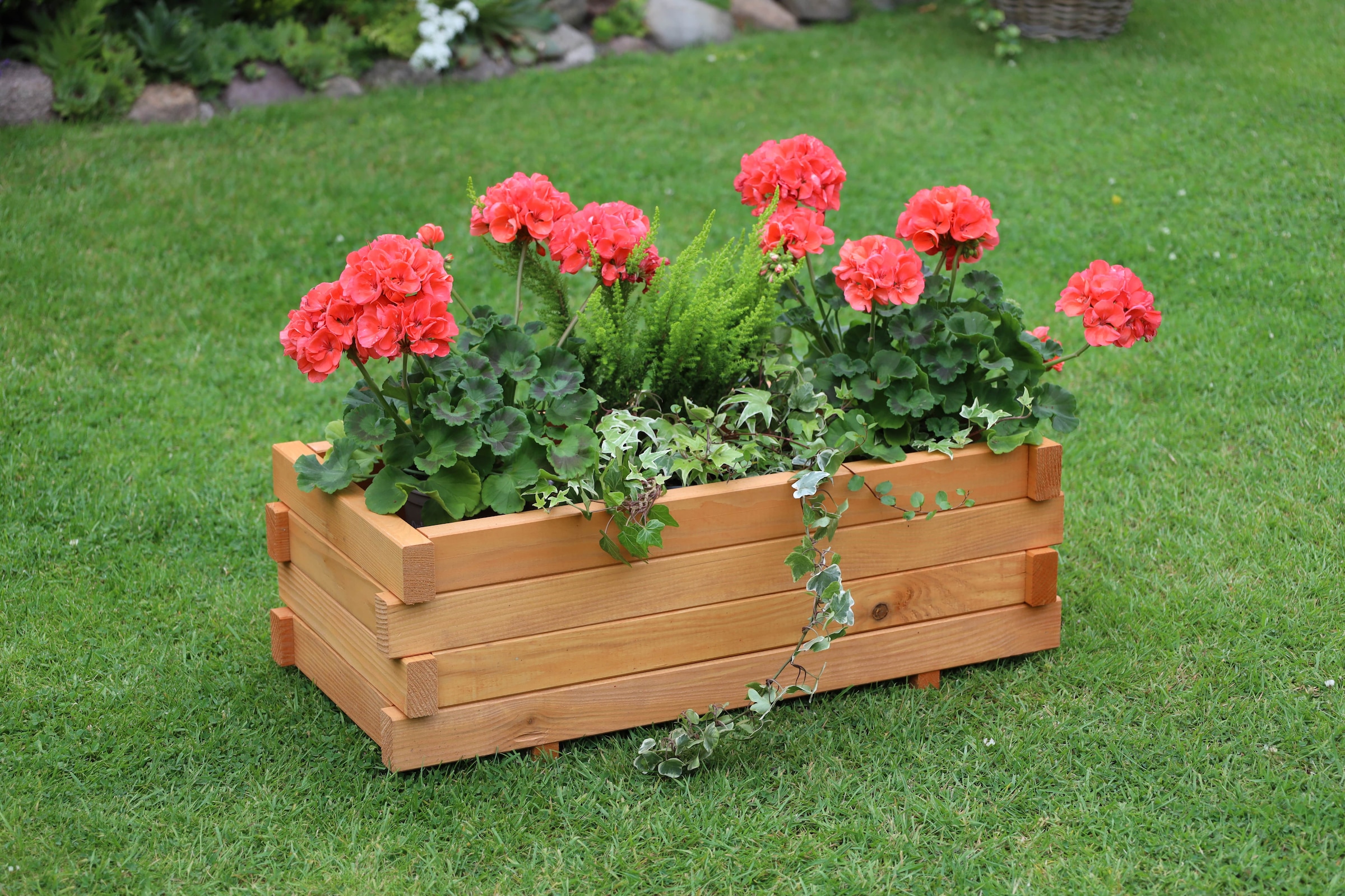 promadino Pflanzkübel »Empoli«, mit Pflanzfolie, BxTxH: 59x29x20,5 cm