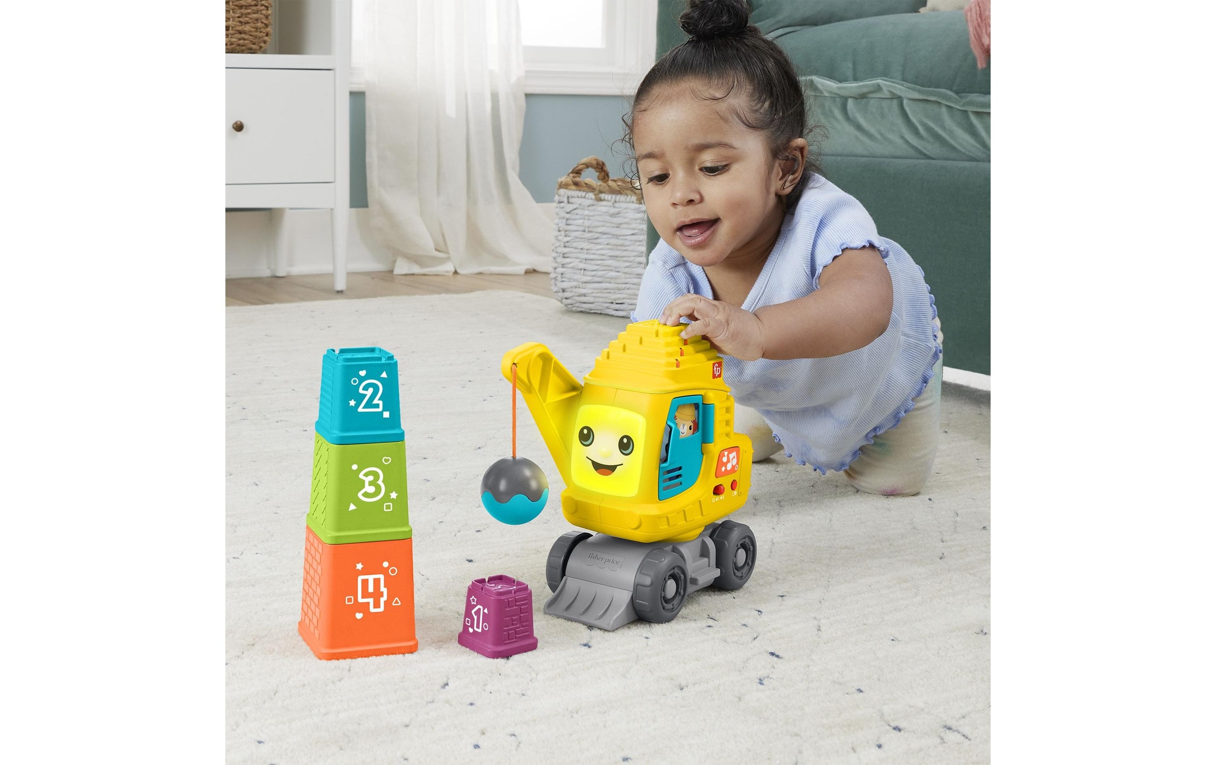 Fisher-Price® Lernspielzeug »Count Stack Crane«