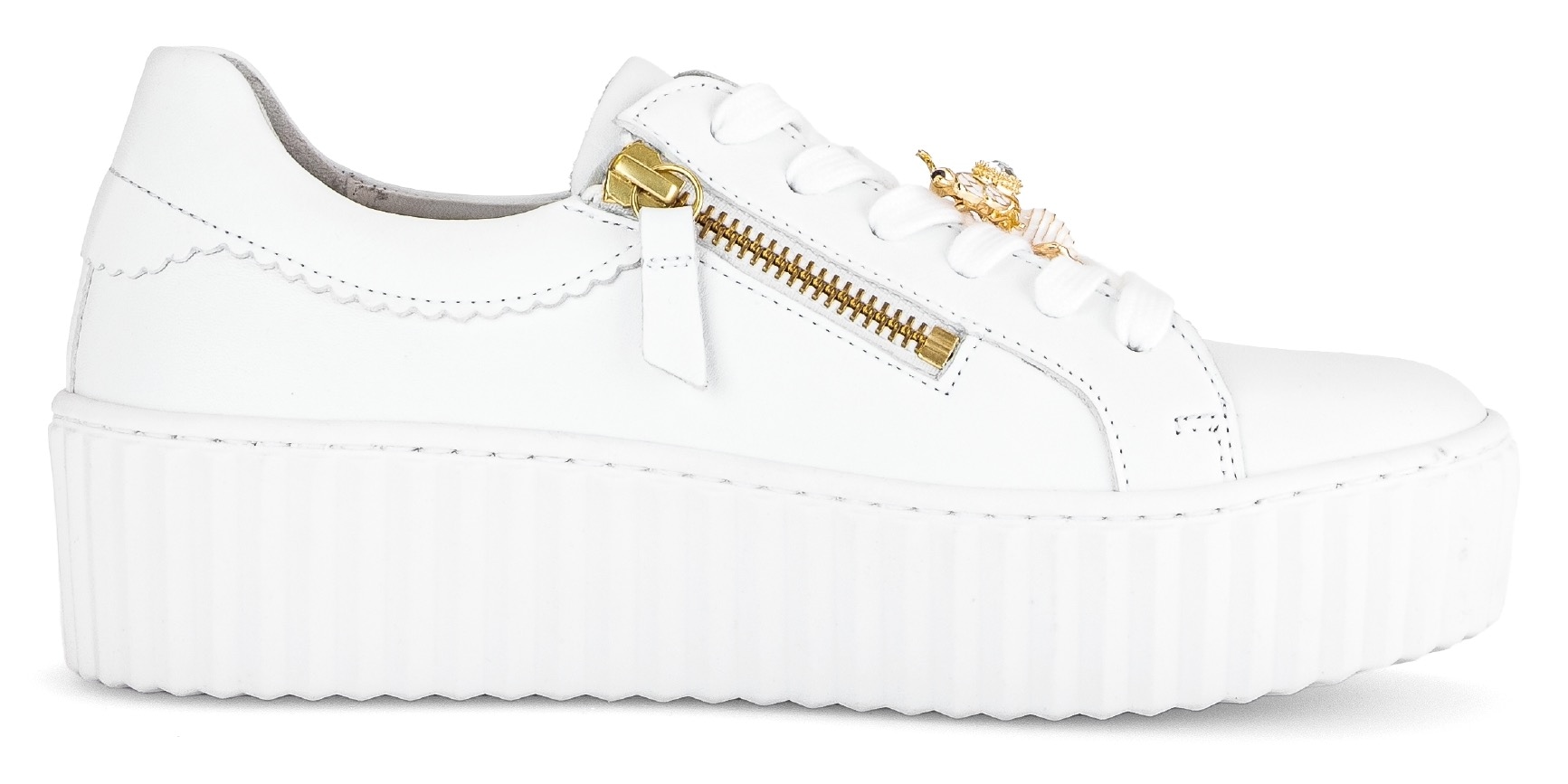 Gabor Plateausneaker, Freizeitschuh, Halbschuh, Schnürschuh mit modischem Schmuckelement