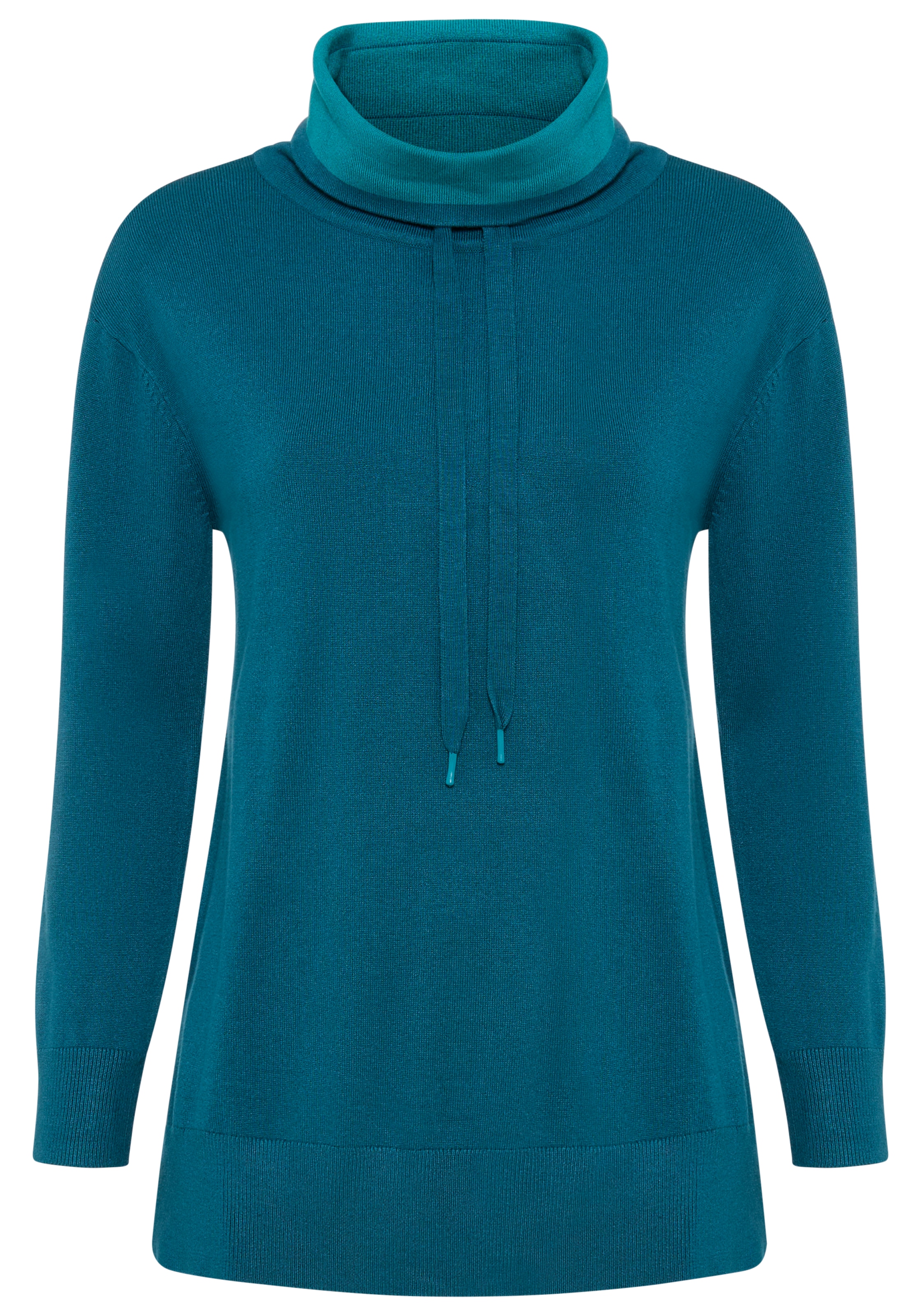 Laura Scott Schalkragenpullover, mit Bindeband