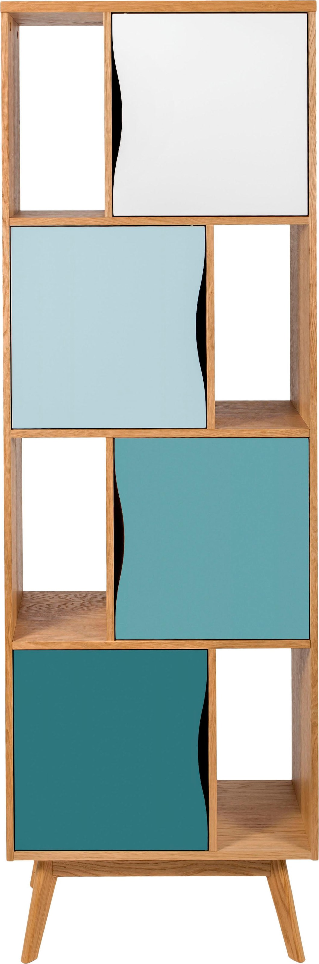 Höhe schlichtes Design skandinavisches »Avon«, 191 bestellen Holzfurnier online Bücherregal | cm, Jelmoli-Versand Eiche, aus Woodman