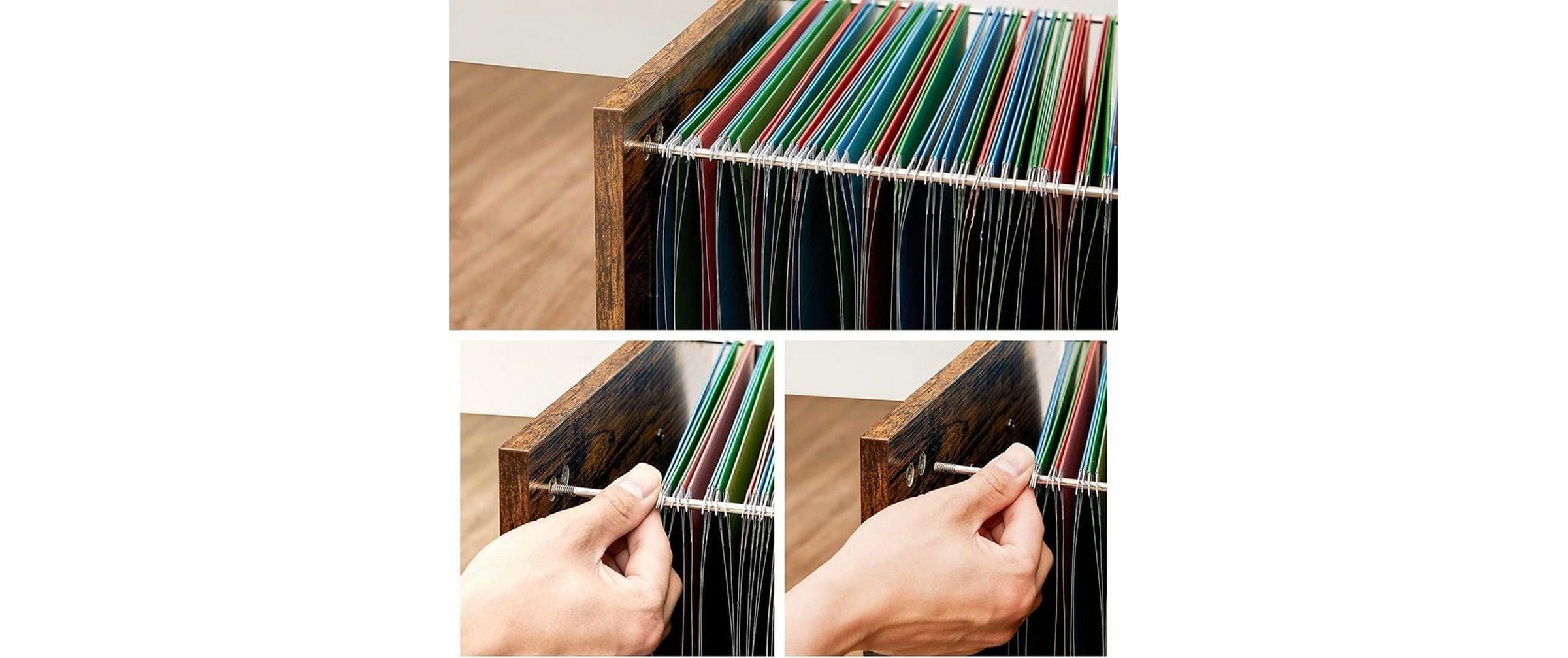 SONGMICS Aktenschrank »mit Rollen 80 x 40 x 66 cm«