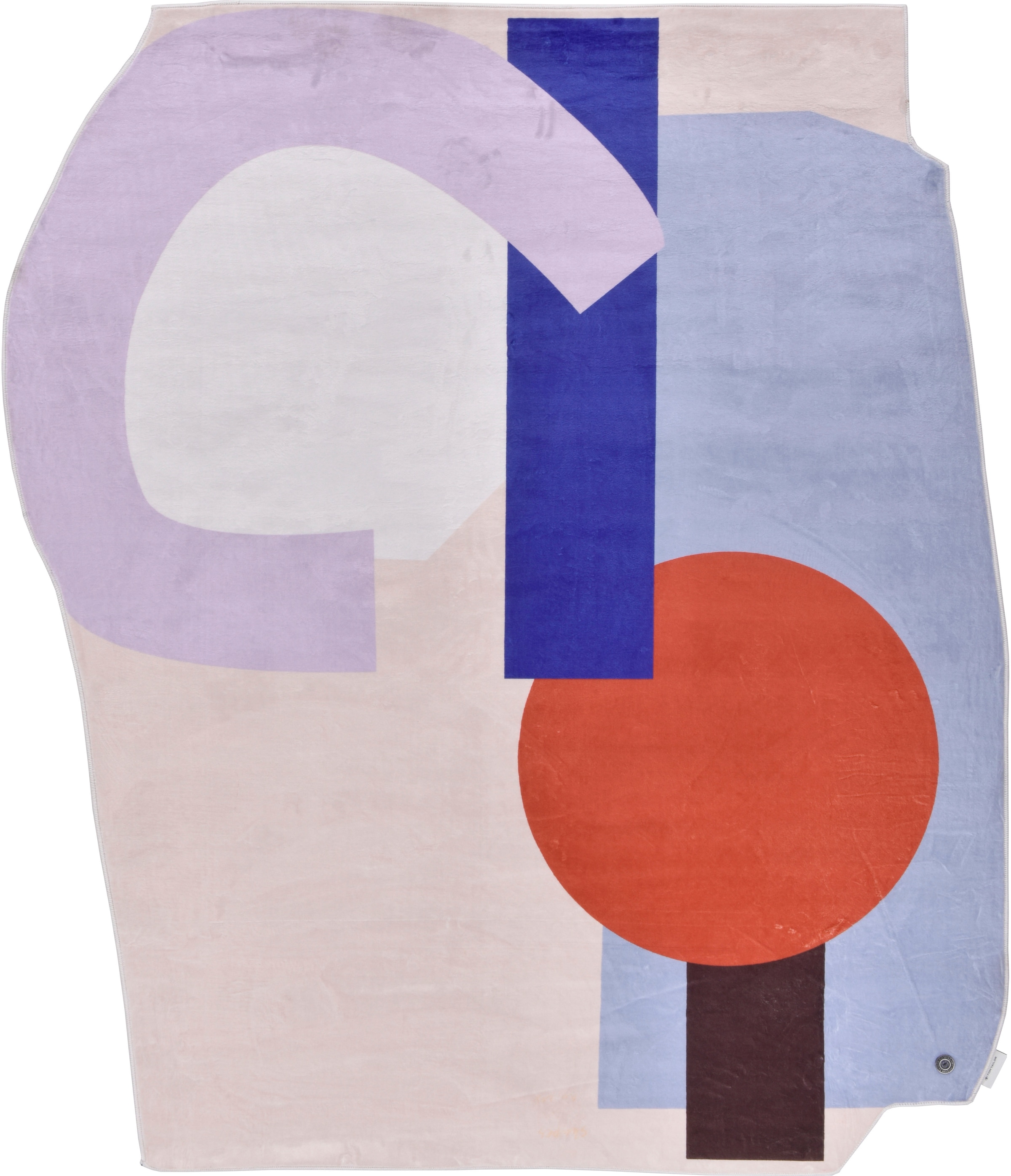 TOM TAILOR HOME Teppich »Shapes - NINE«, Motivform, 5 mm Höhe, Kurzflor, bedruckt, modernes Design